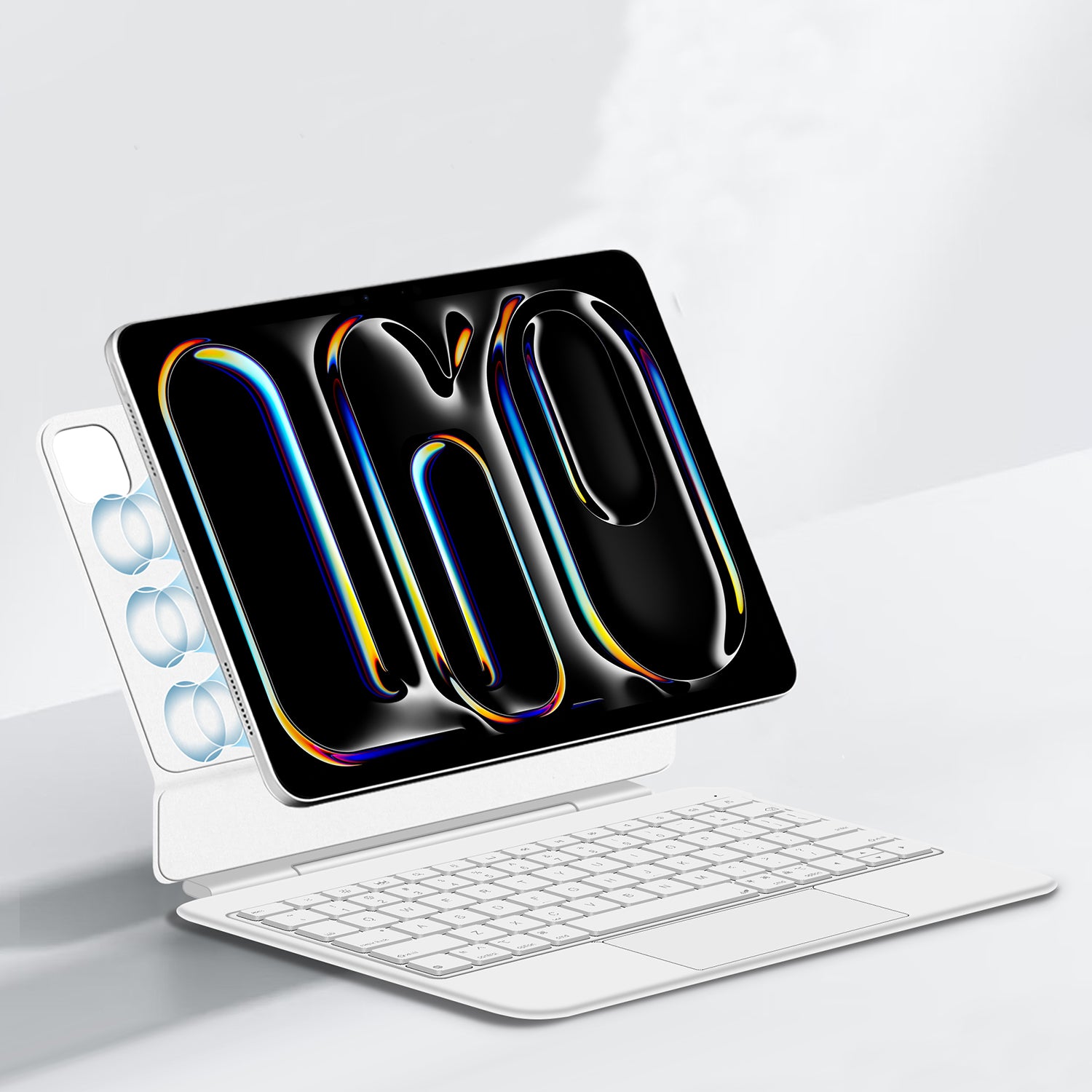 Magnetic Levitation iPad Pro 11 2025 Keyboard Case Full-Area Trackpad Strong Magnet