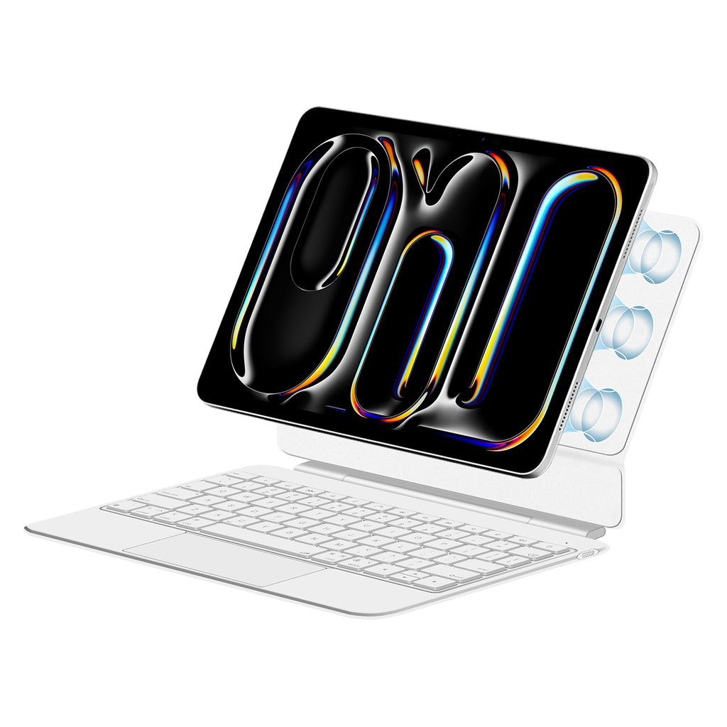 Magnetic Levitation iPad Pro 11 2025 Keyboard Case Full-Area Trackpad Detachable