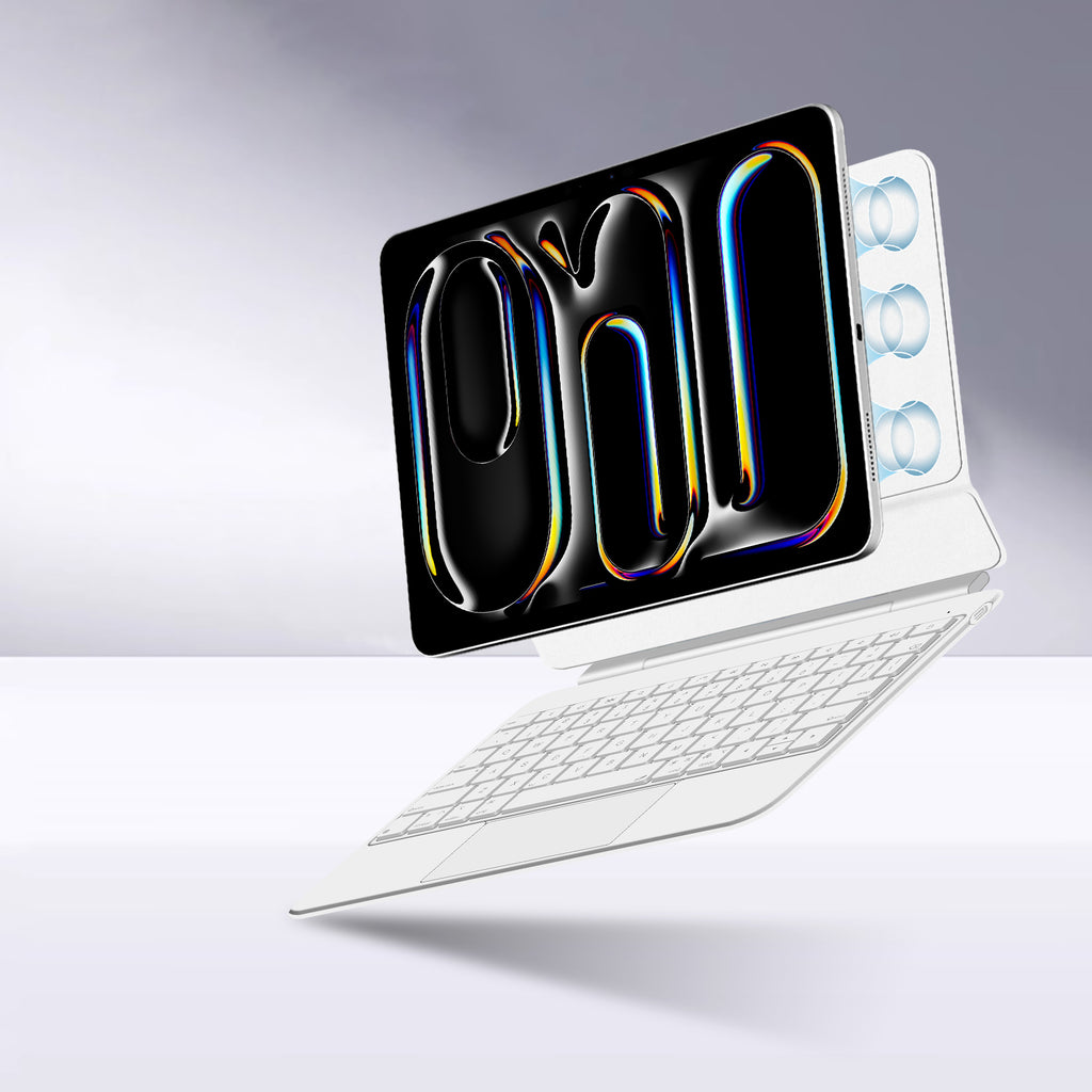 Magnetic Levitation iPad Pro 11 2025 Keyboard Case Full-Area Trackpad Folio Design