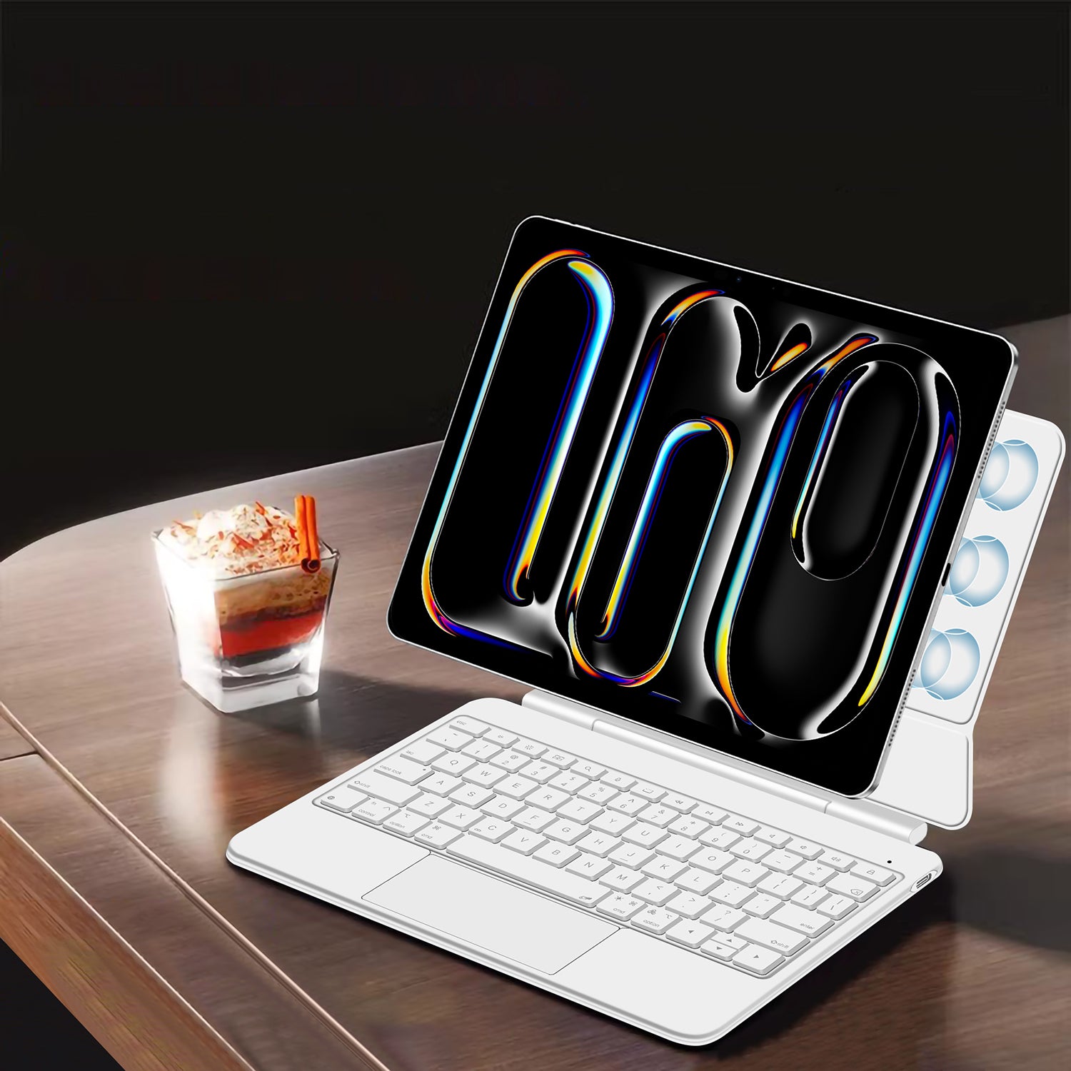 Magnetic Levitation iPad Pro 11 2025 Keyboard Case Full-Area Trackpad Viewing