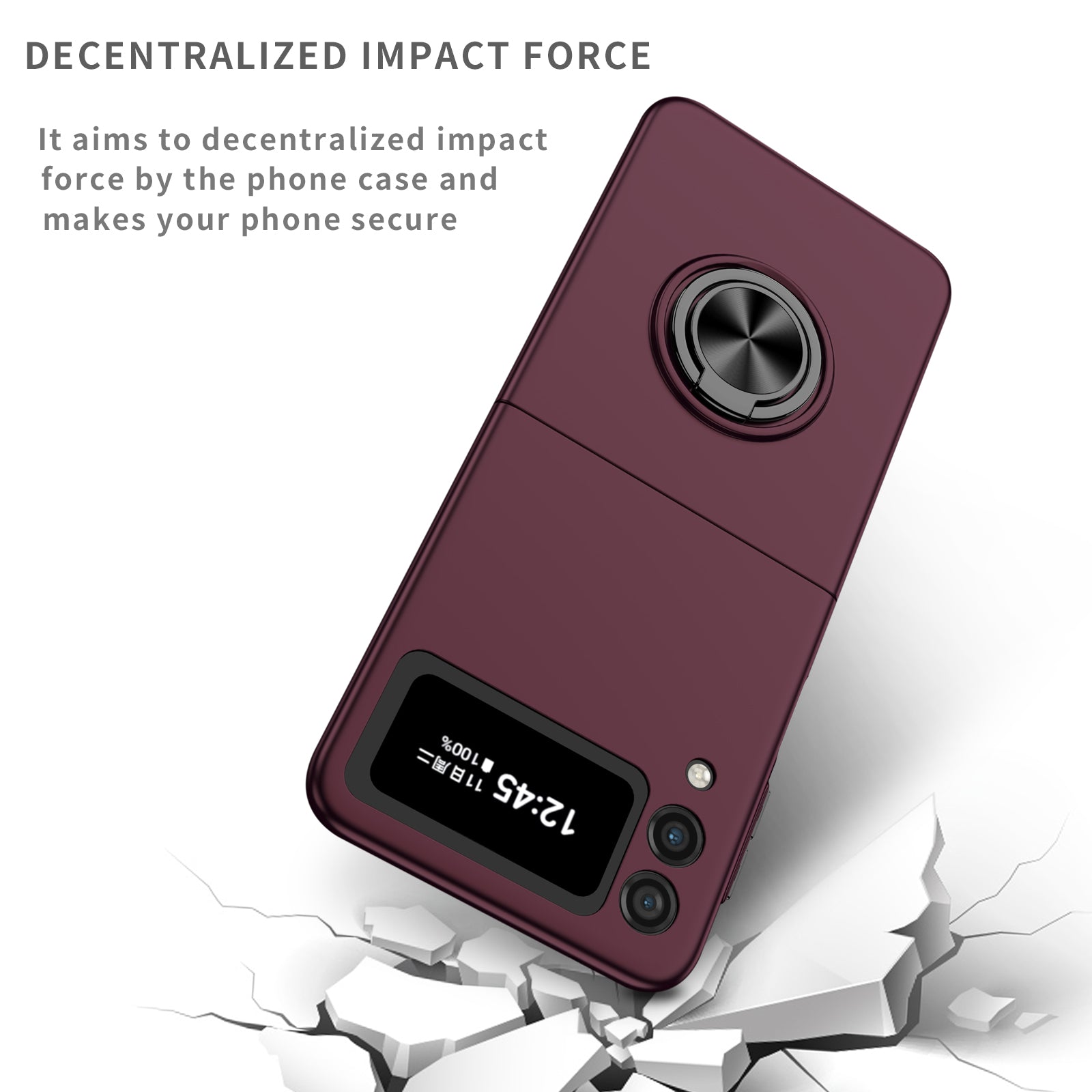 matte-frosted-rotating-ring-stand-charging-galaxy-z-flip3-case_2