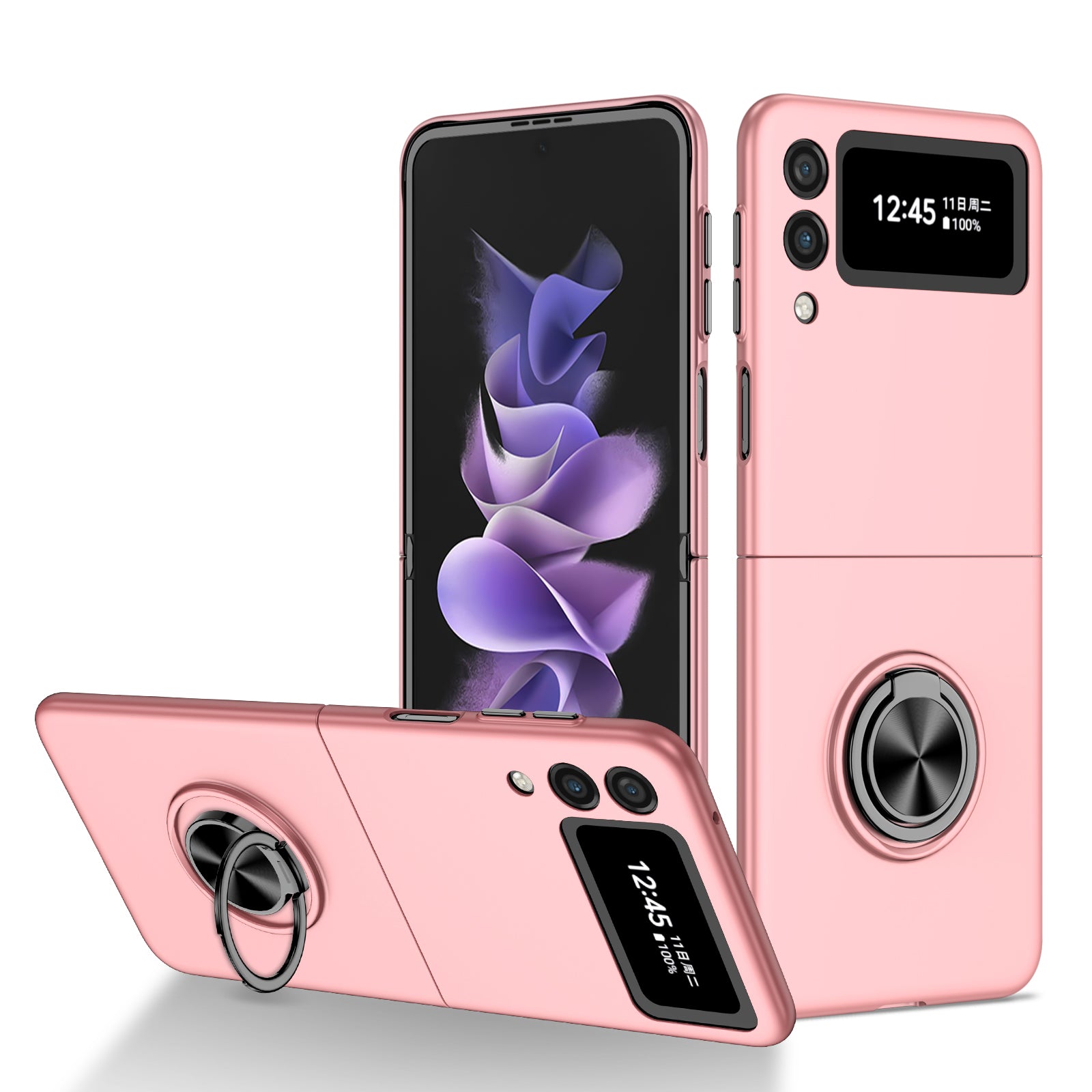 matte-frosted-rotating-ring-stand-charging-galaxy-z-flip3-case_9