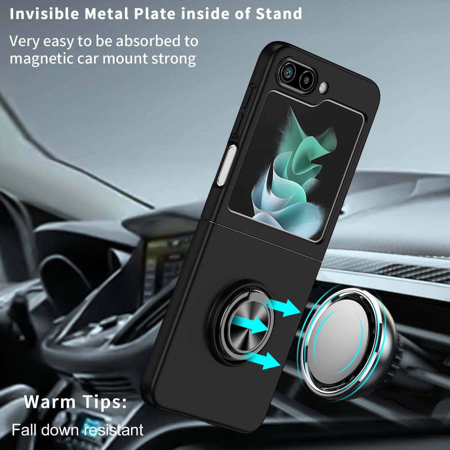 matte-frosted-rotating-ring-stand-charging-galaxy-z-flip5-case_1