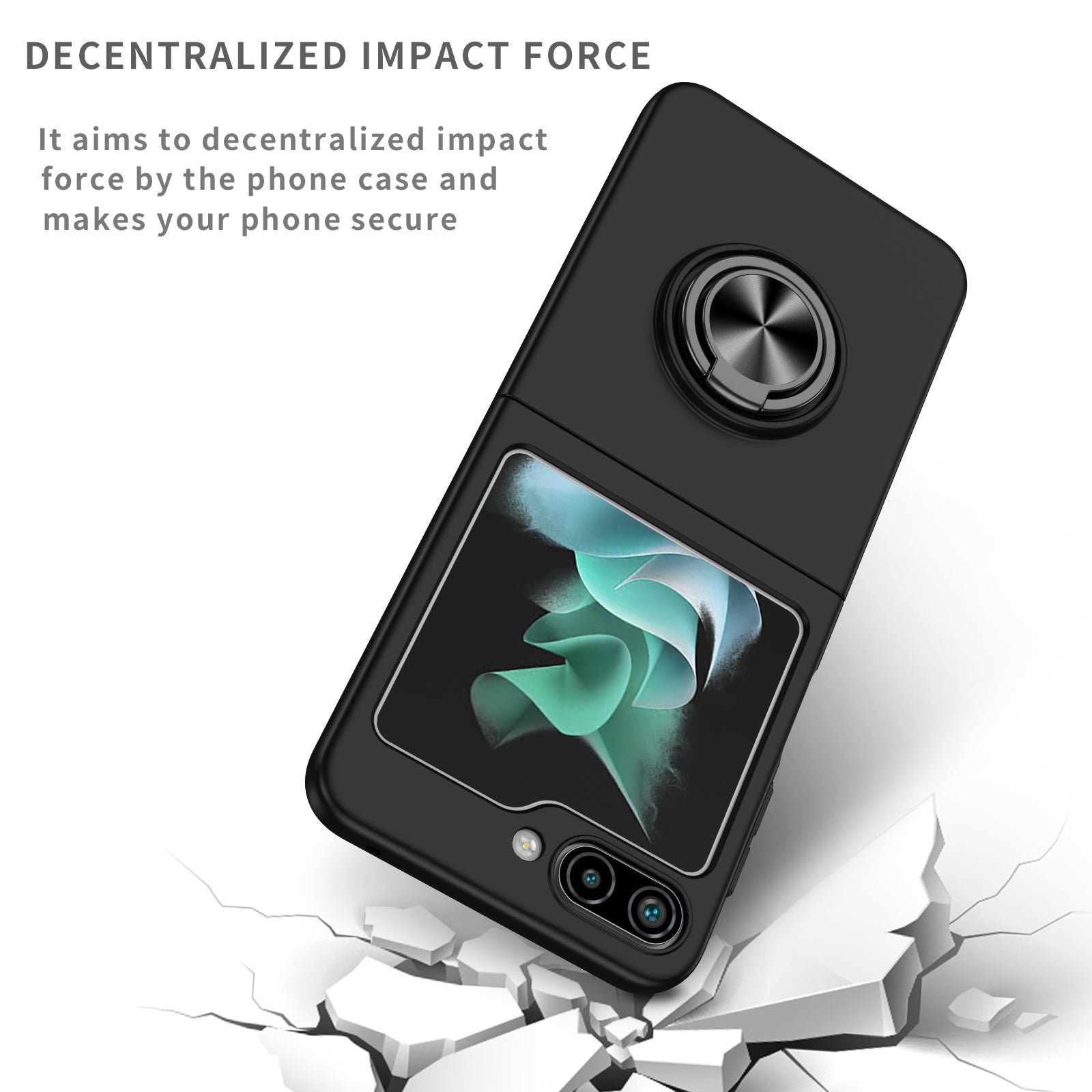 matte-frosted-rotating-ring-stand-charging-galaxy-z-flip5-case_2