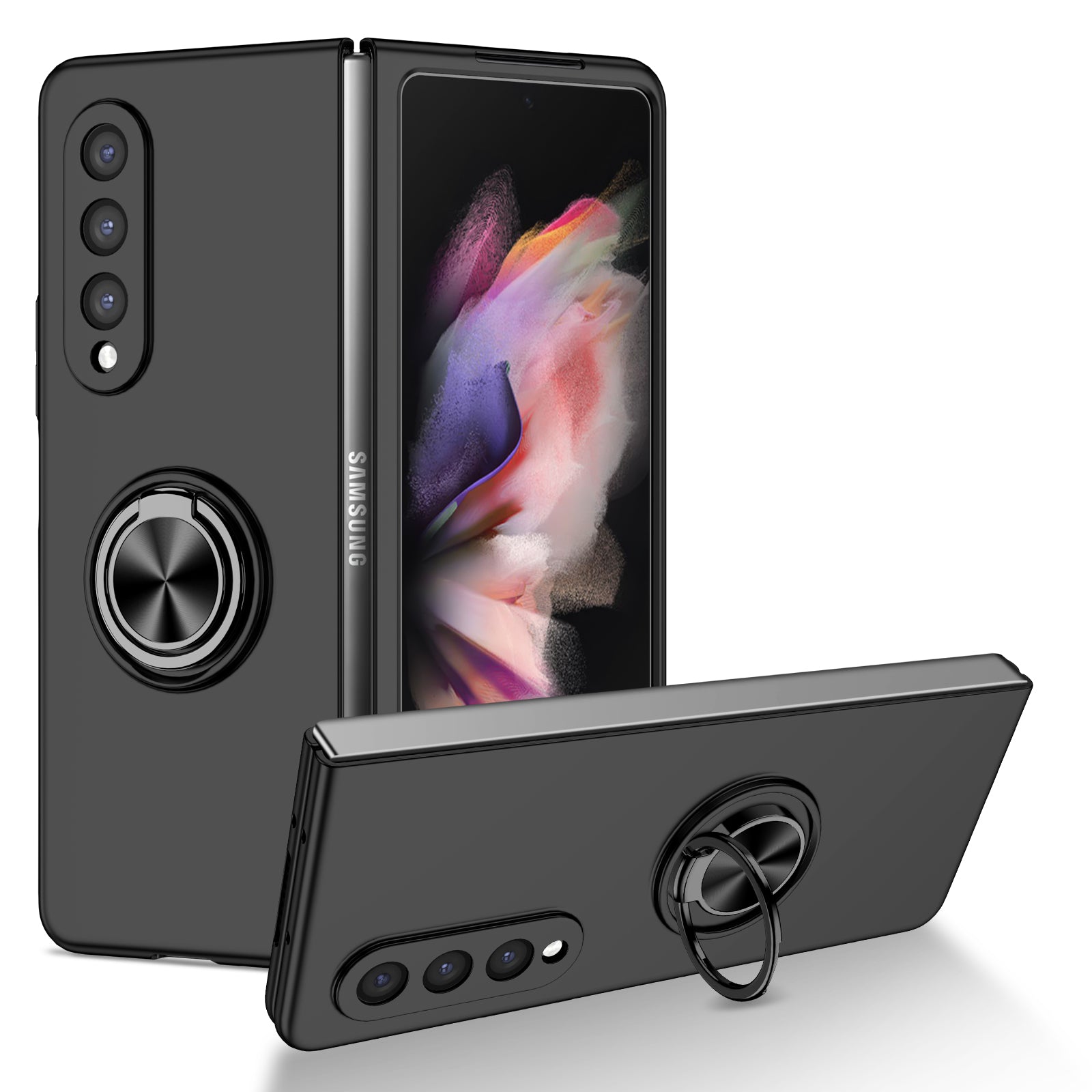 matte-frosted-rotating-ring-stand-charging-galaxy-z-fold3-case_10