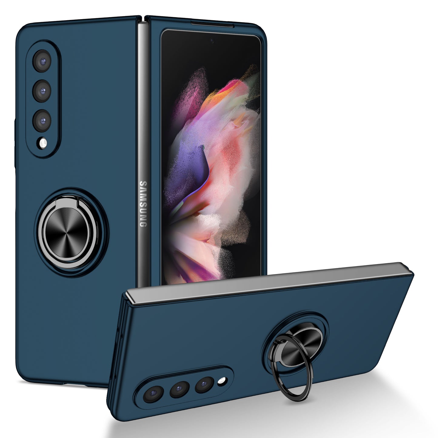 matte-frosted-rotating-ring-stand-charging-galaxy-z-fold3-case_16
