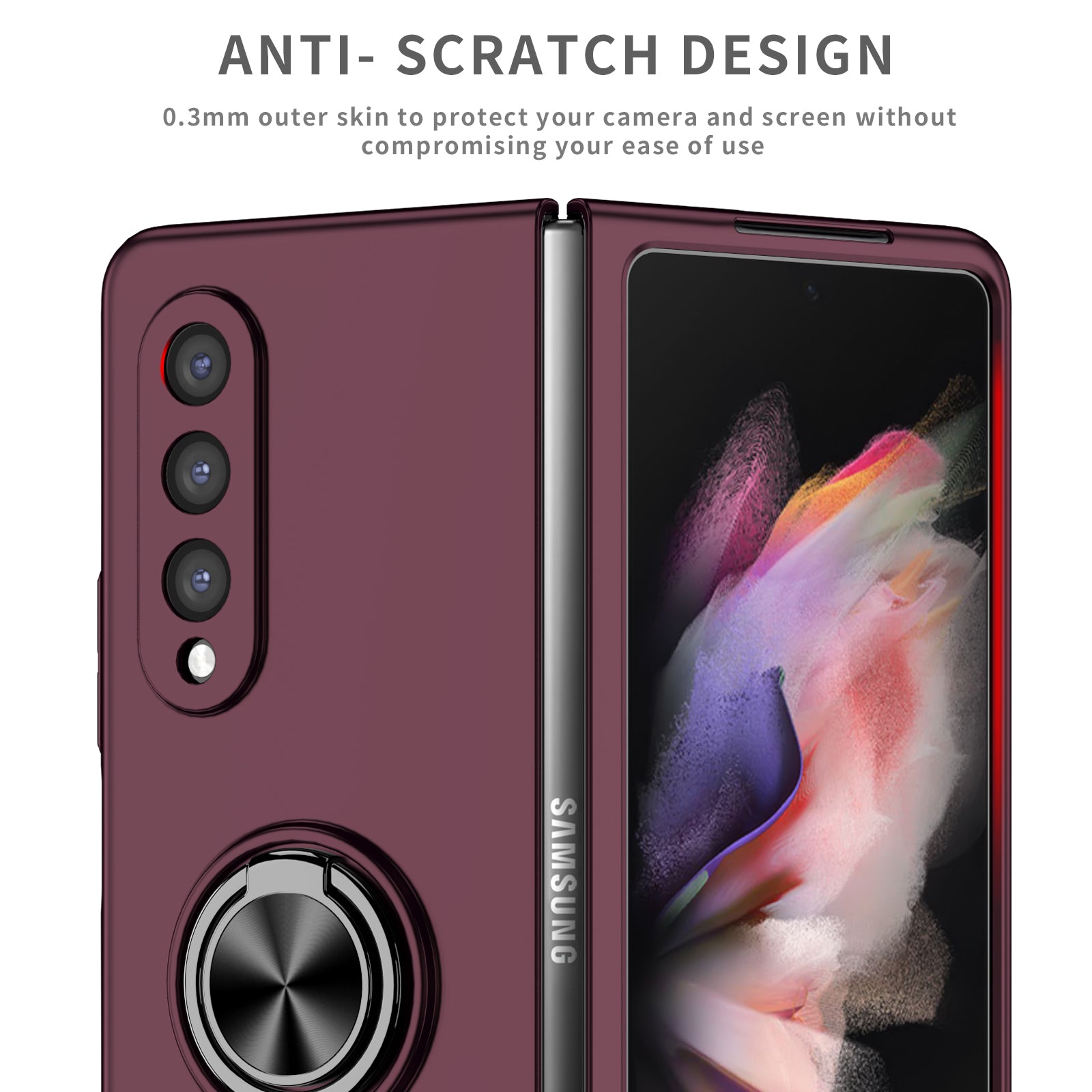 matte-frosted-rotating-ring-stand-charging-galaxy-z-fold3-case_6