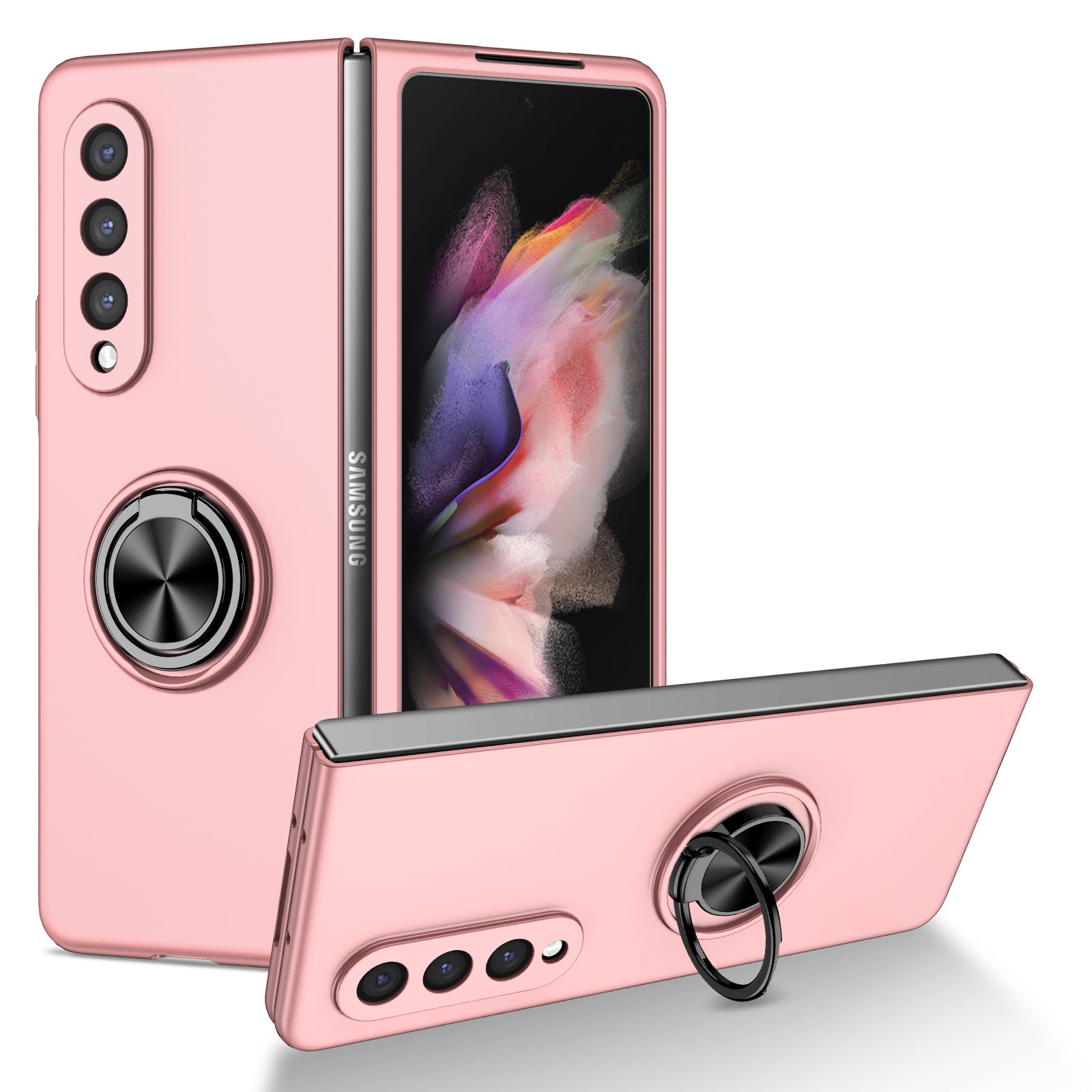matte-frosted-rotating-ring-stand-charging-galaxy-z-fold3-case_9