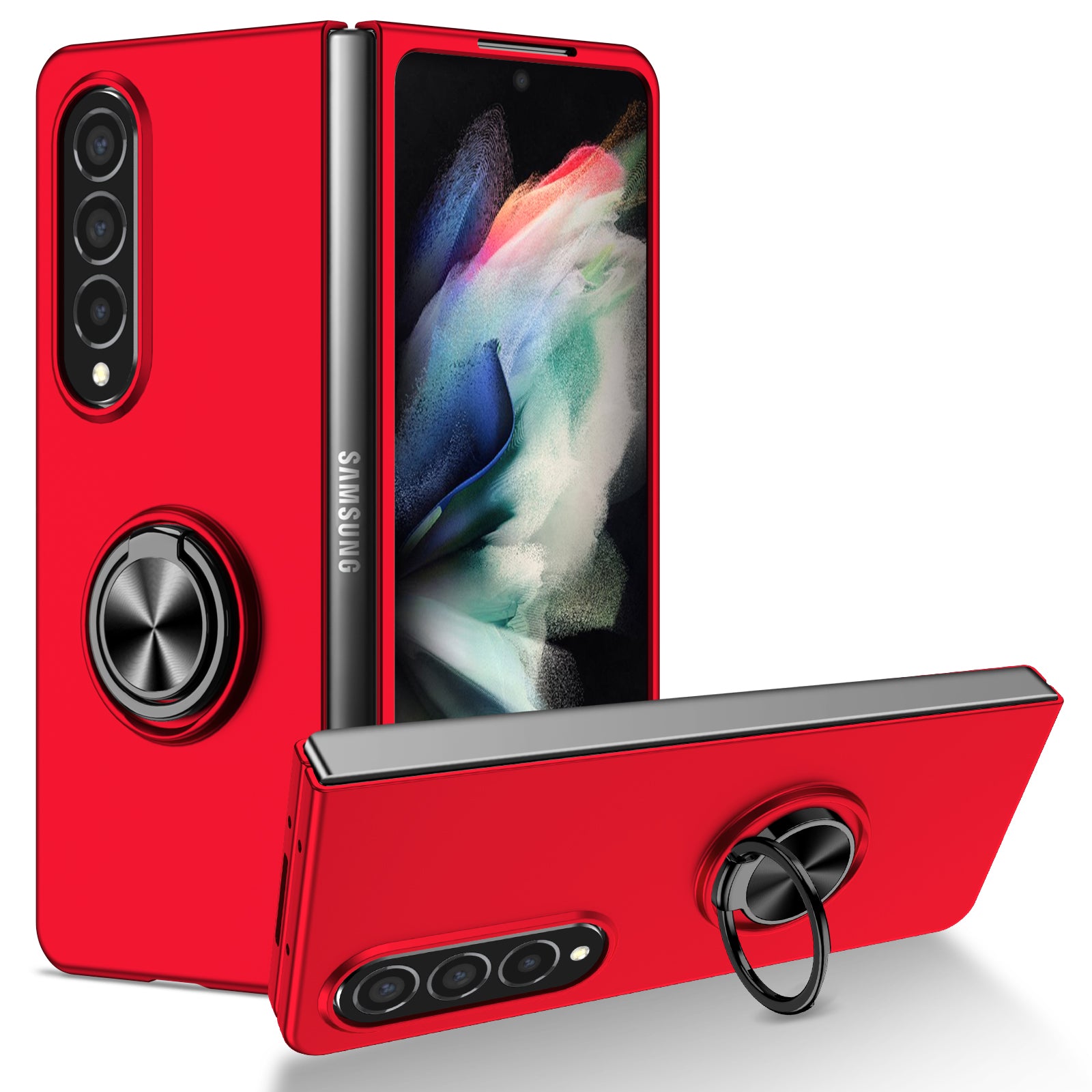 matte-frosted-rotating-ring-stand-charging-galaxy-z-fold4-case_11