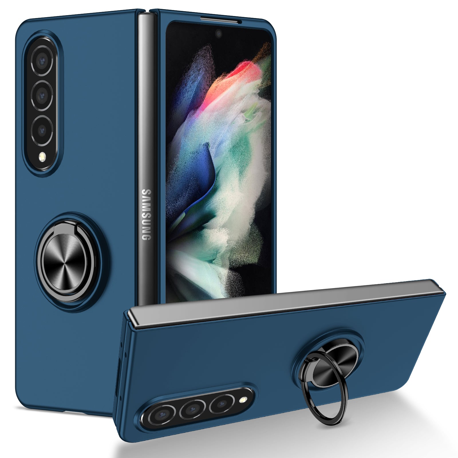 matte-frosted-rotating-ring-stand-charging-galaxy-z-fold4-case_14