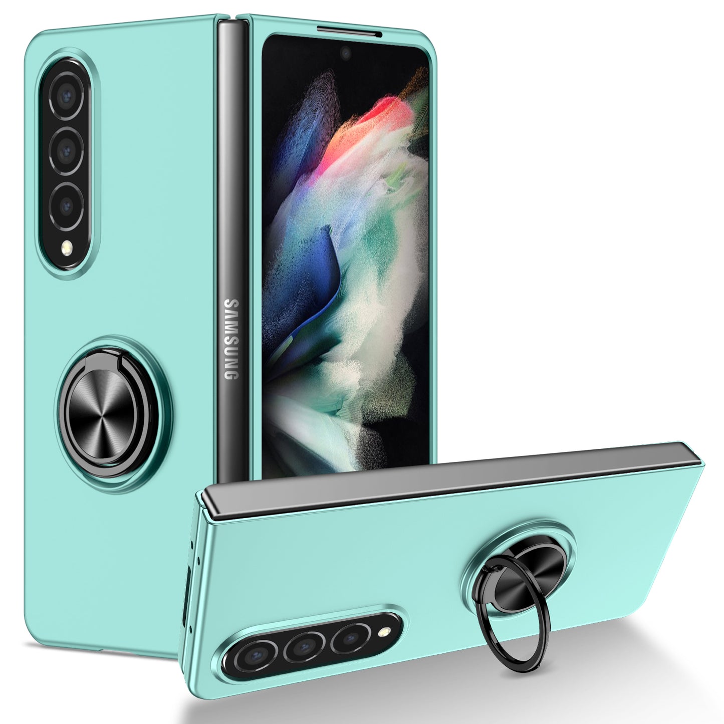 matte-frosted-rotating-ring-stand-charging-galaxy-z-fold4-case_15