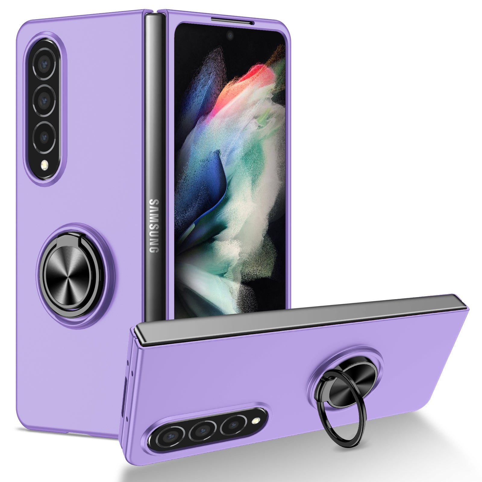 matte-frosted-rotating-ring-stand-charging-galaxy-z-fold4-case_16