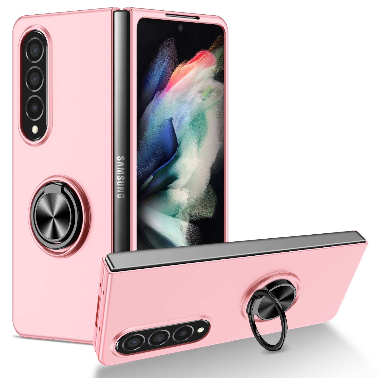 matte-frosted-rotating-ring-stand-charging-galaxy-z-fold4-case_9
