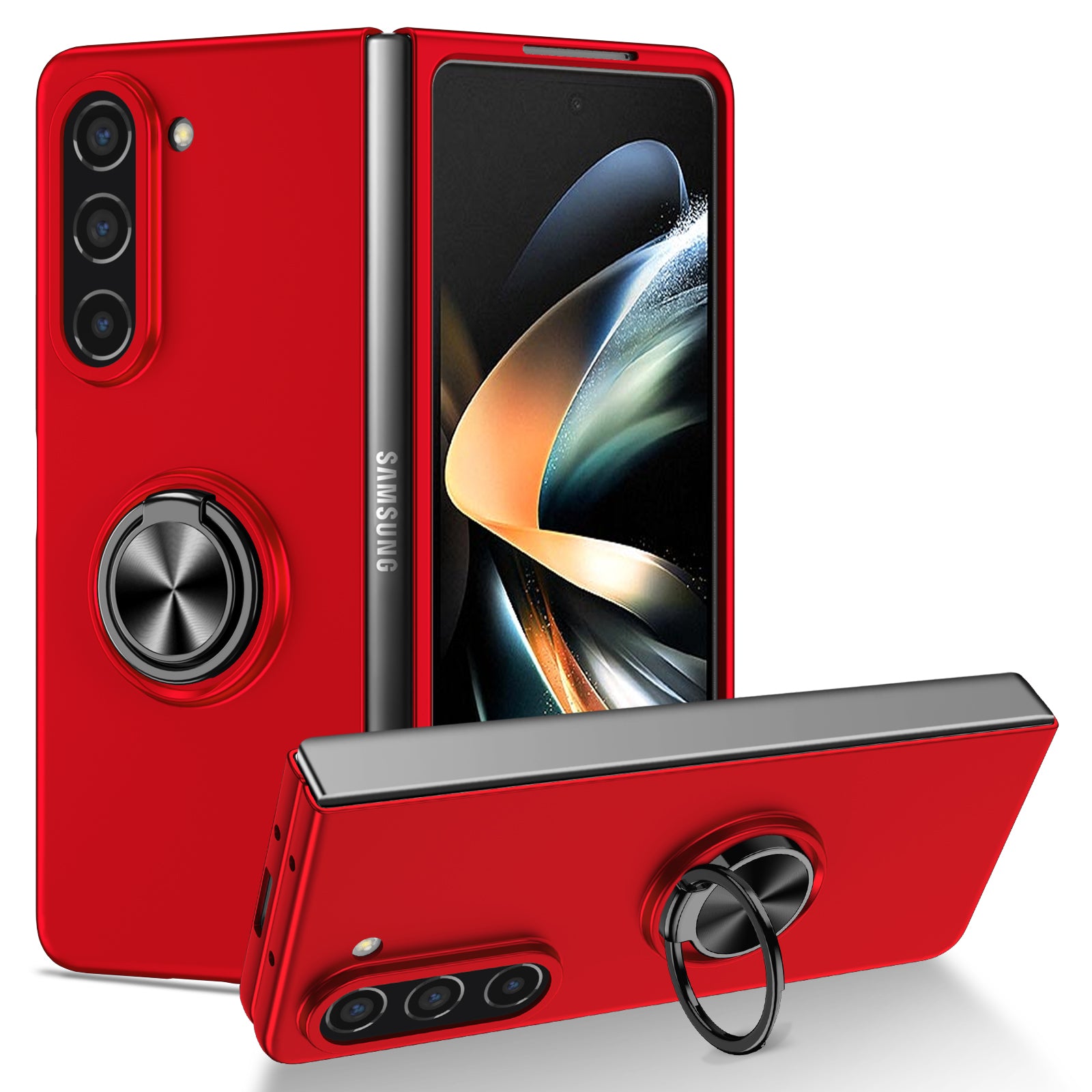 matte-frosted-rotating-ring-stand-charging-galaxy-z-fold5-case_11