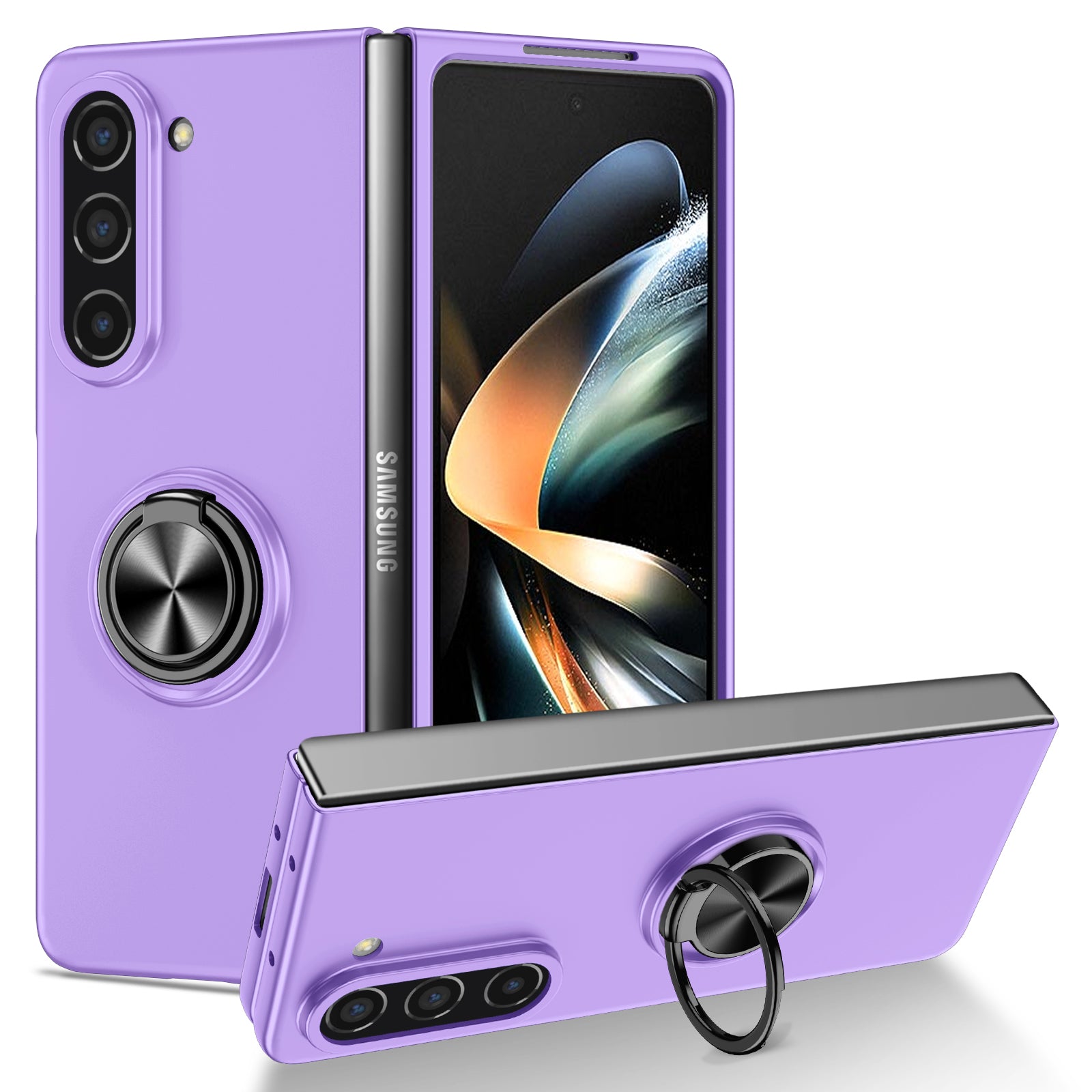 matte-frosted-rotating-ring-stand-charging-galaxy-z-fold5-case_16