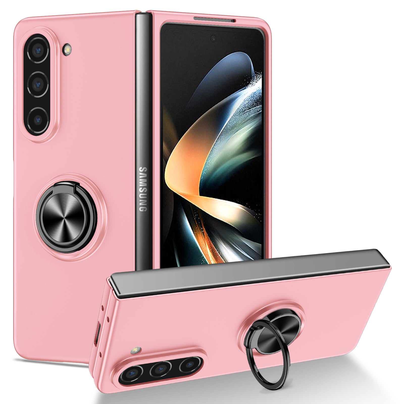 matte-frosted-rotating-ring-stand-charging-galaxy-z-fold5-case_9