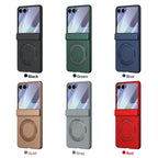 Ultramarinelife Matte Galaxy Z Flip8 Magnetic Ring Stand Case Anti-Fingerprint 6 Colors