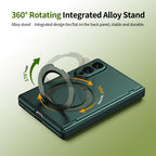 Ultramarinelife Matte Galaxy Z Fold8 Wide Magnetic Ring Stand Case Anti-Fingerprint with Rotating Stand