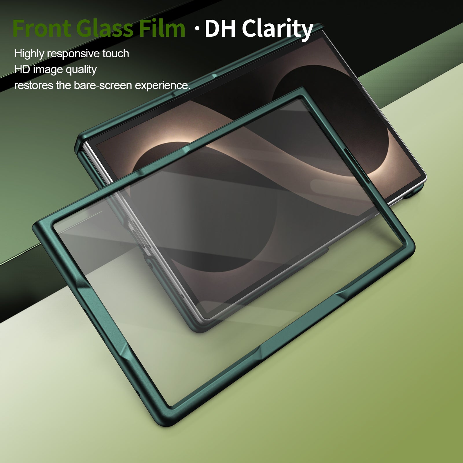 Ultramarinelife Matte Galaxy Z Fold8 Wide Magnetic Ring Stand Case Anti-Fingerprint with Built-in Screen Protector