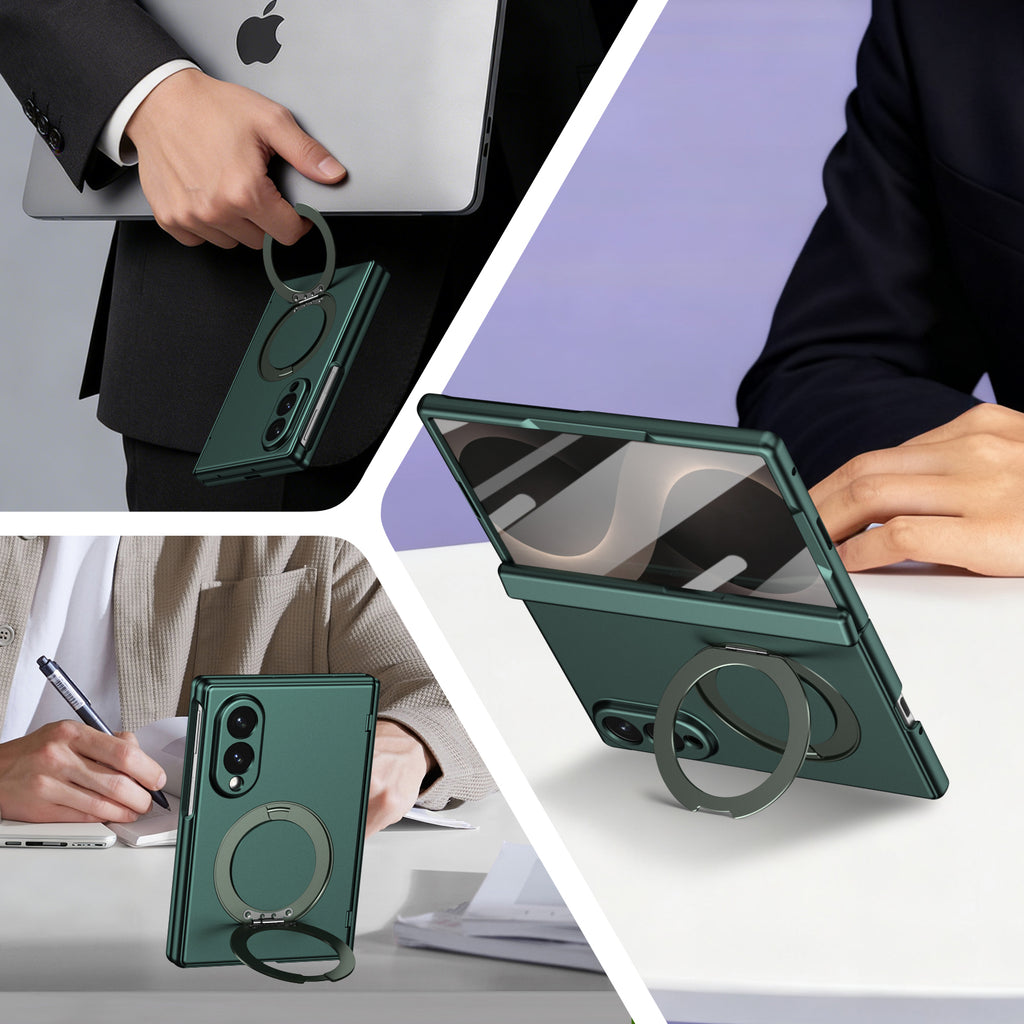 Ultramarinelife Matte Galaxy Z Fold8 Wide Magnetic Ring Stand Case Anti-Fingerprint
