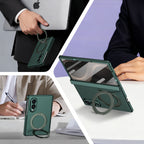Ultramarinelife Matte Galaxy Z Fold8 Wide Magnetic Ring Stand Case Anti-Fingerprint