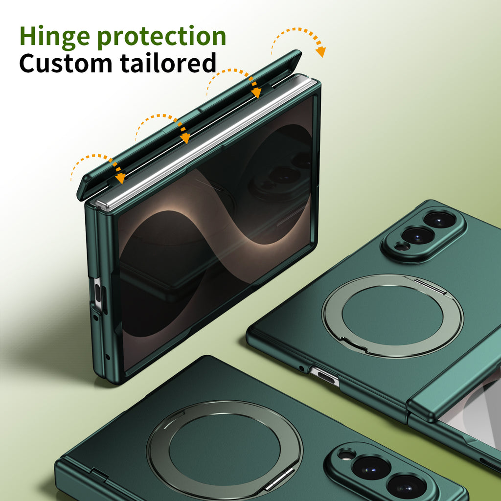 Ultramarinelife Matte Galaxy Z Fold8 Wide Magnetic Ring Stand Case Anti-Fingerprint with Hinge