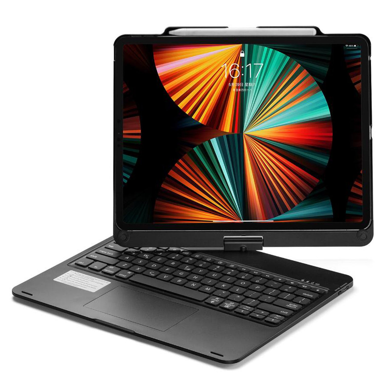 pencil-holder-clamshell-rotating-stand-ipad-air-5-keyboard-case_10