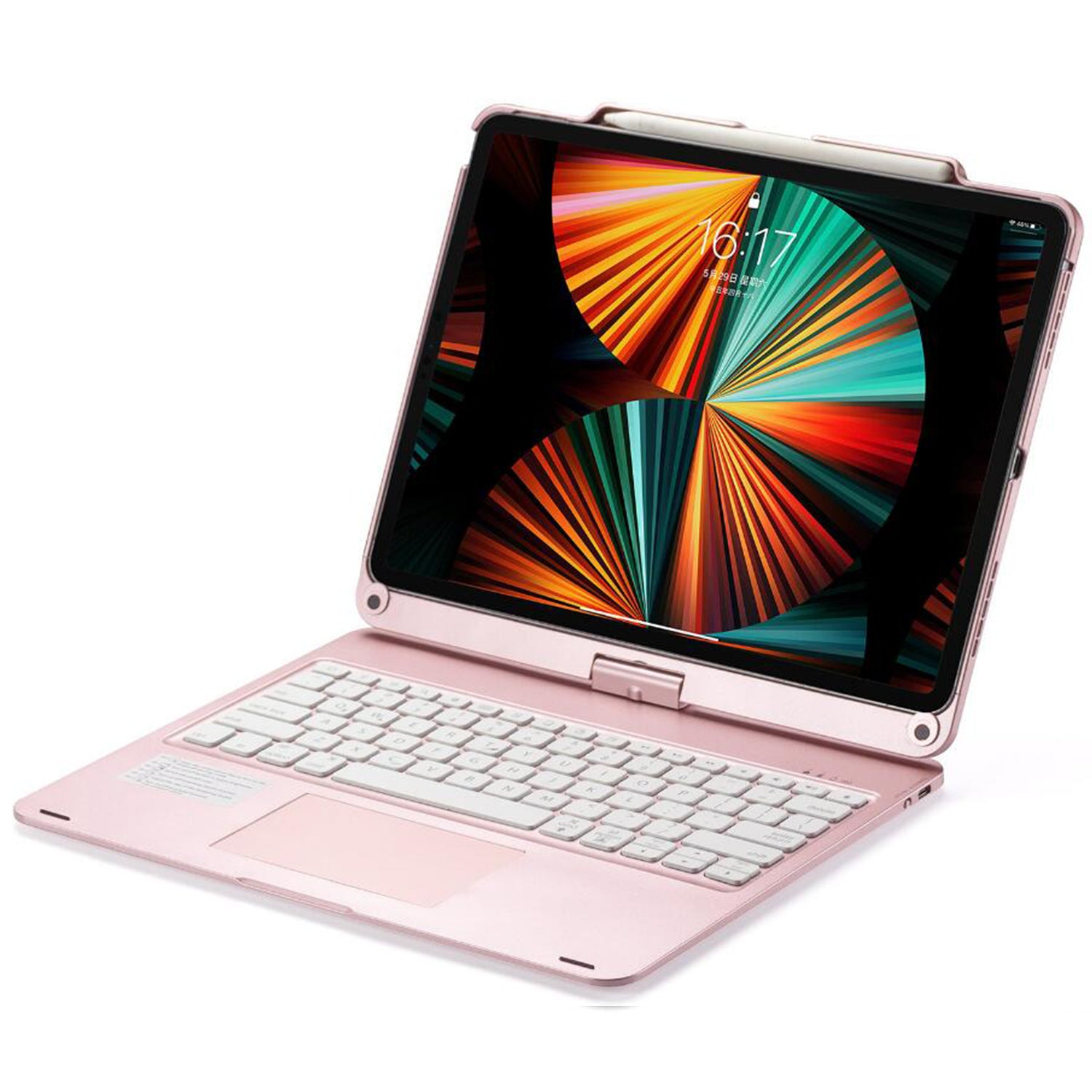 pencil-holder-clamshell-rotating-stand-ipad-air-7-11-keyboard-case_2