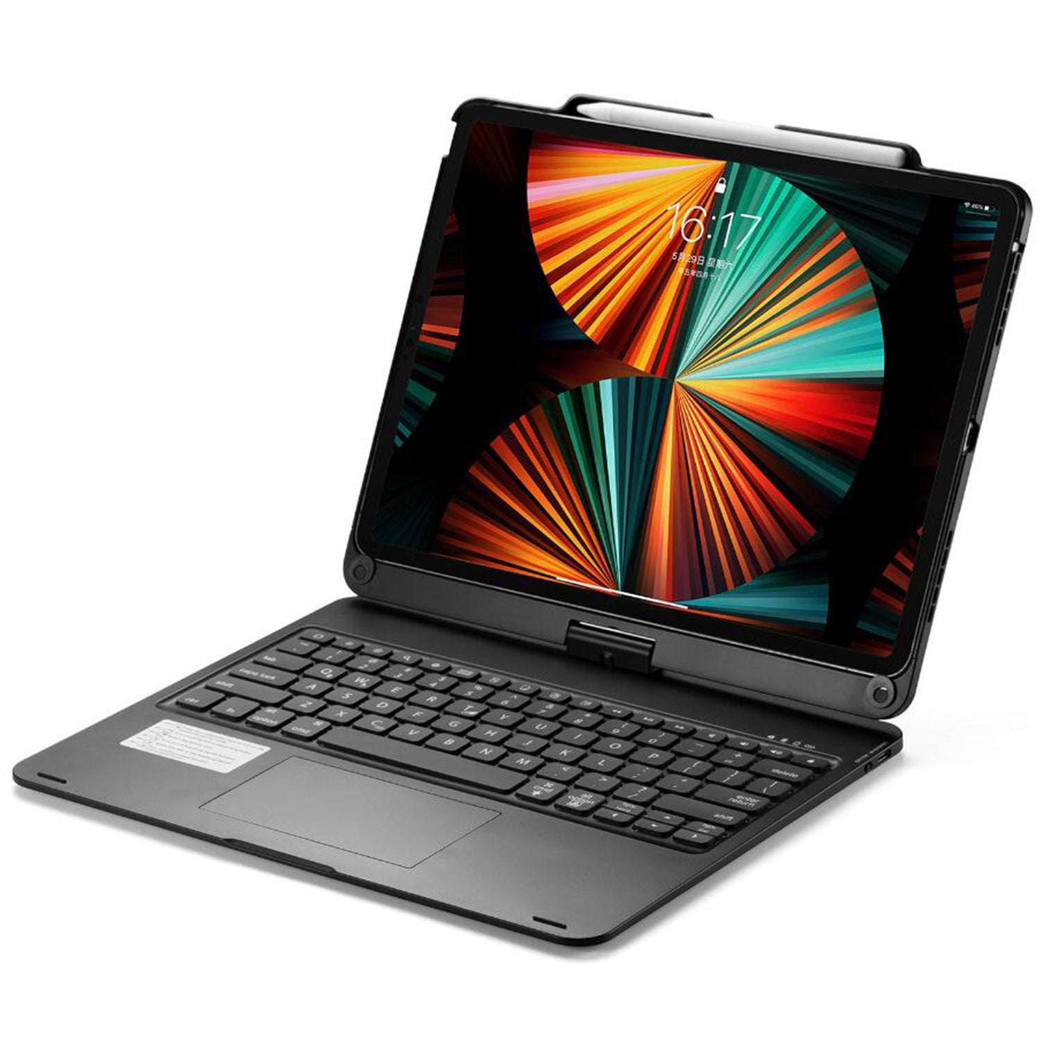 pencil-holder-clamshell-rotating-stand-ipad-air-7-11-keyboard-case_3