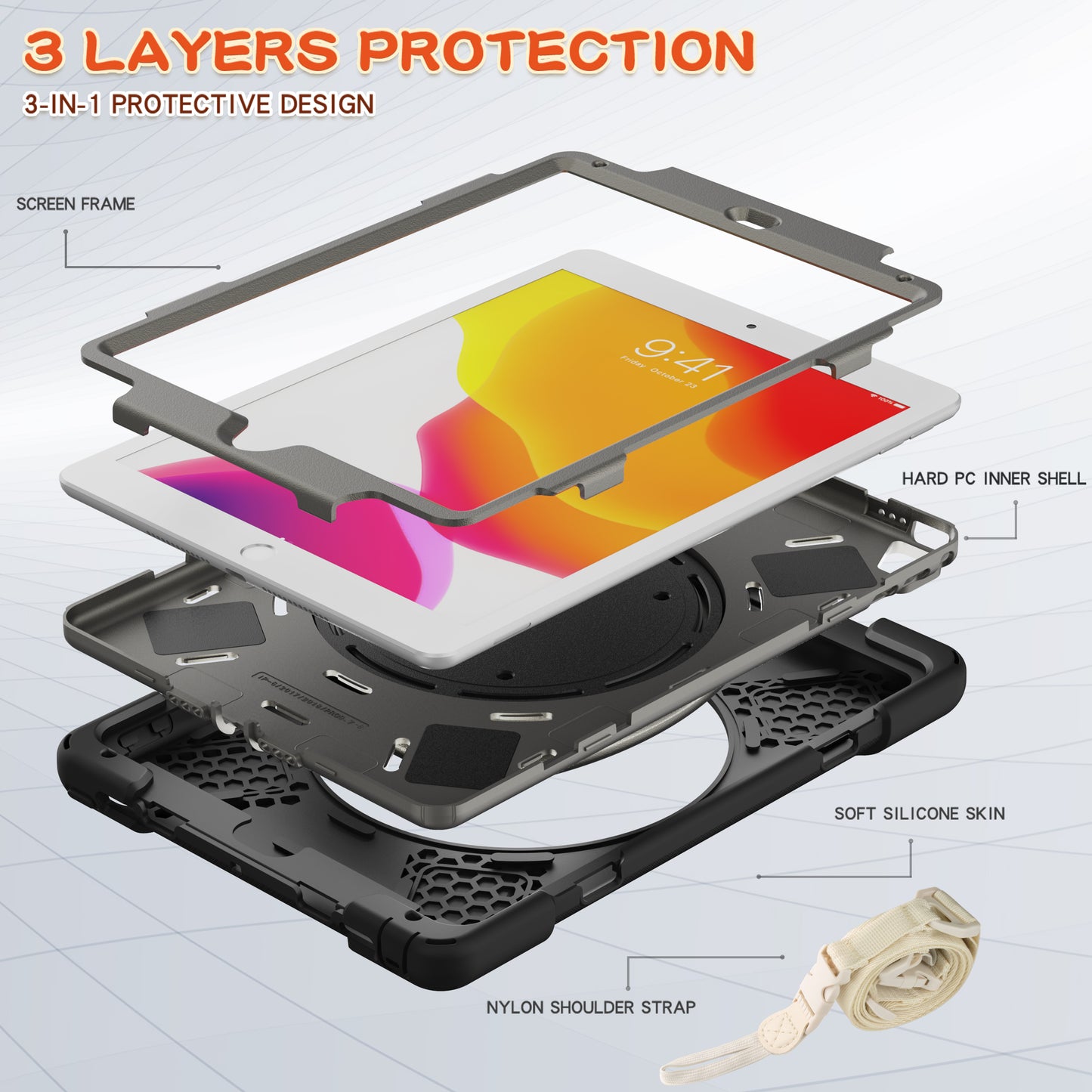 Pirate Box iPad 6 Military-grade Drop Protection Cover