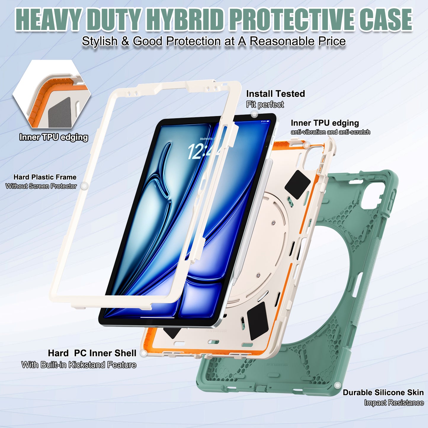 Pirate Box iPad Air 6 13" Military-grade Drop Protection Cover