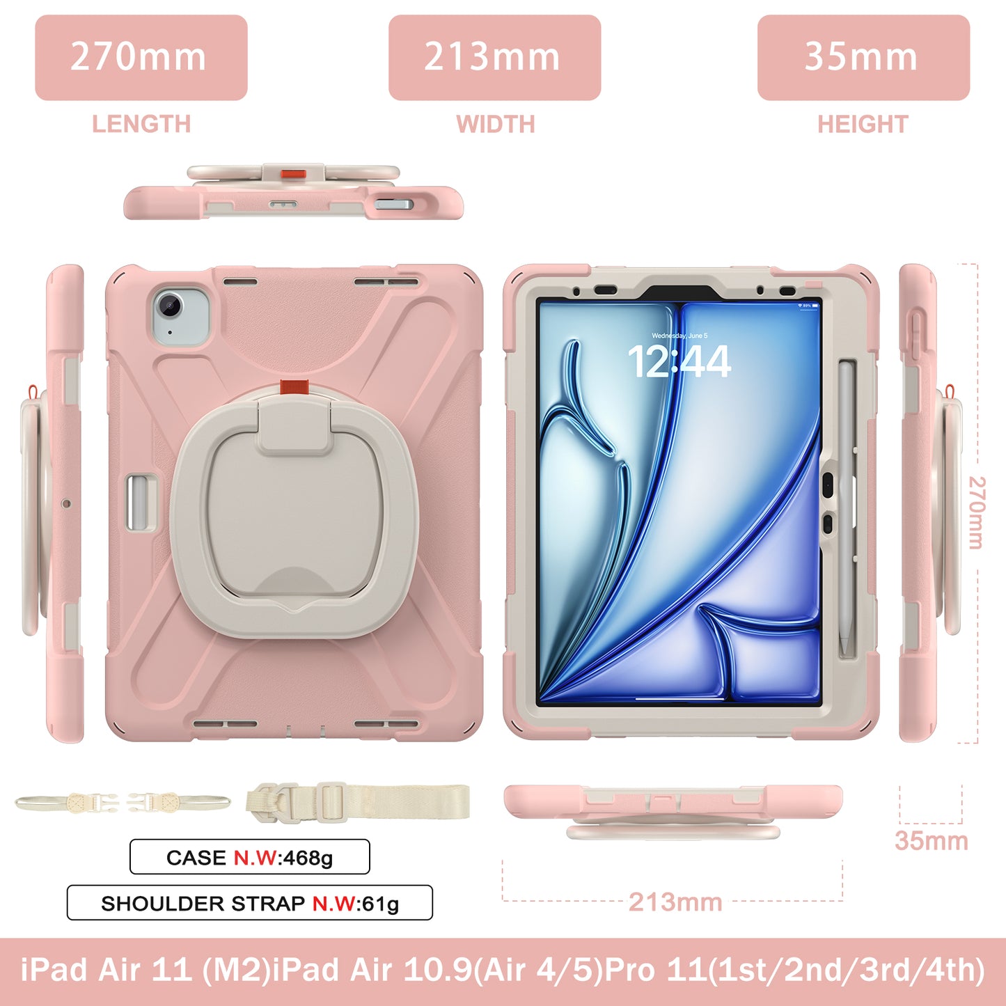 Pirate Box iPad Air 7 11" Military-grade Drop Protection Cover