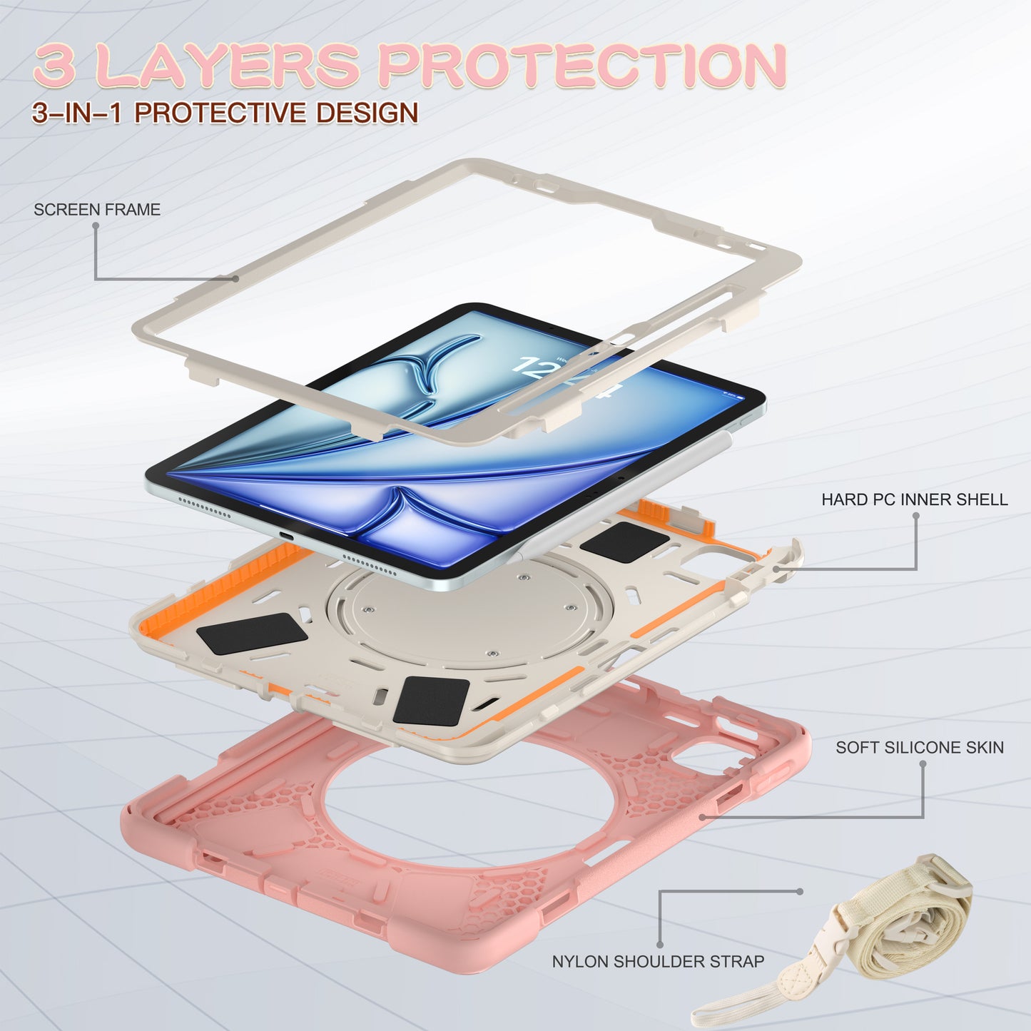 Pirate Box iPad Air 7 11" Military-grade Drop Protection Cover