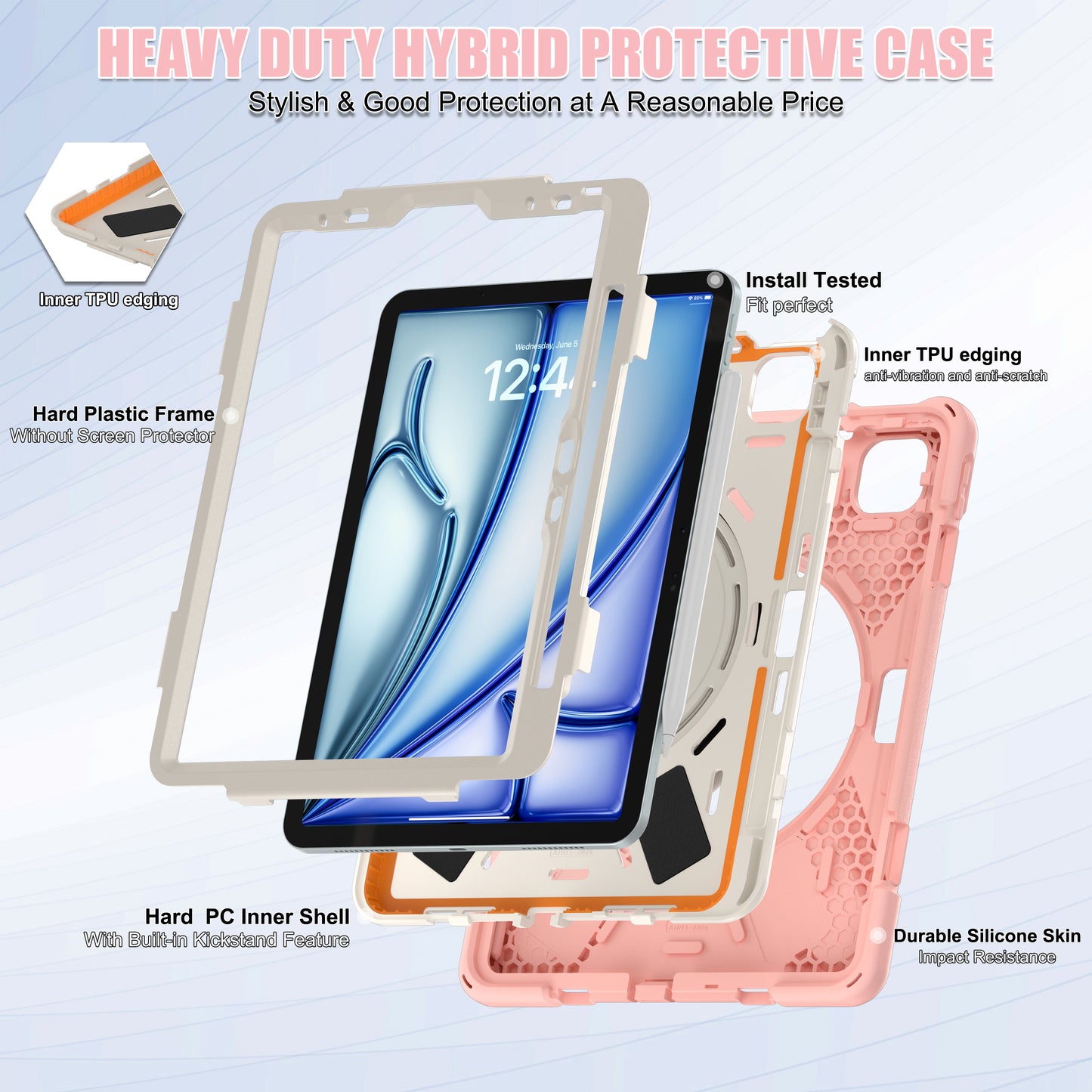 Pirate Box iPad Air 7 11" Military-grade Drop Protection Cover