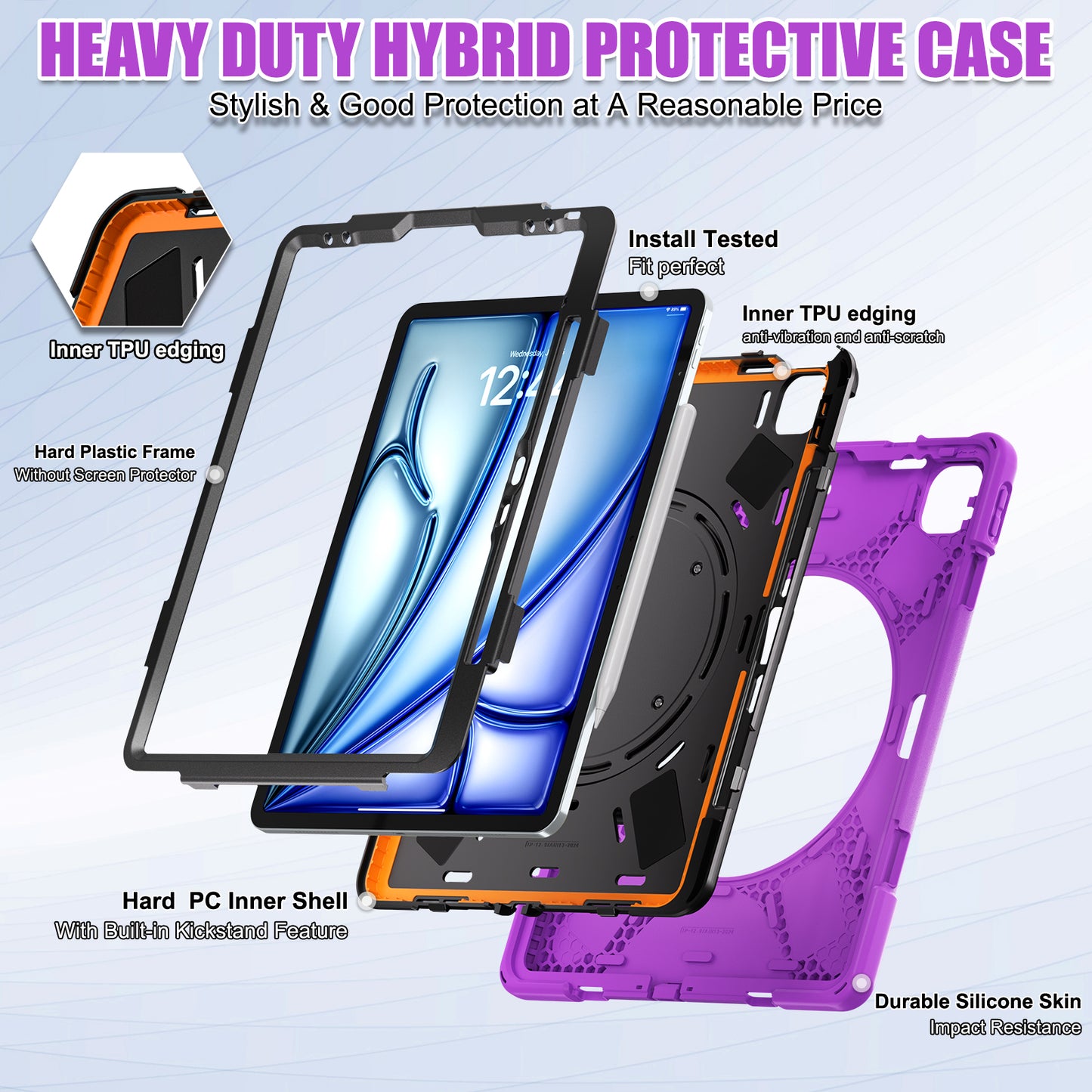 Pirate Box iPad Air 7 13" Military-grade Drop Protection Cover