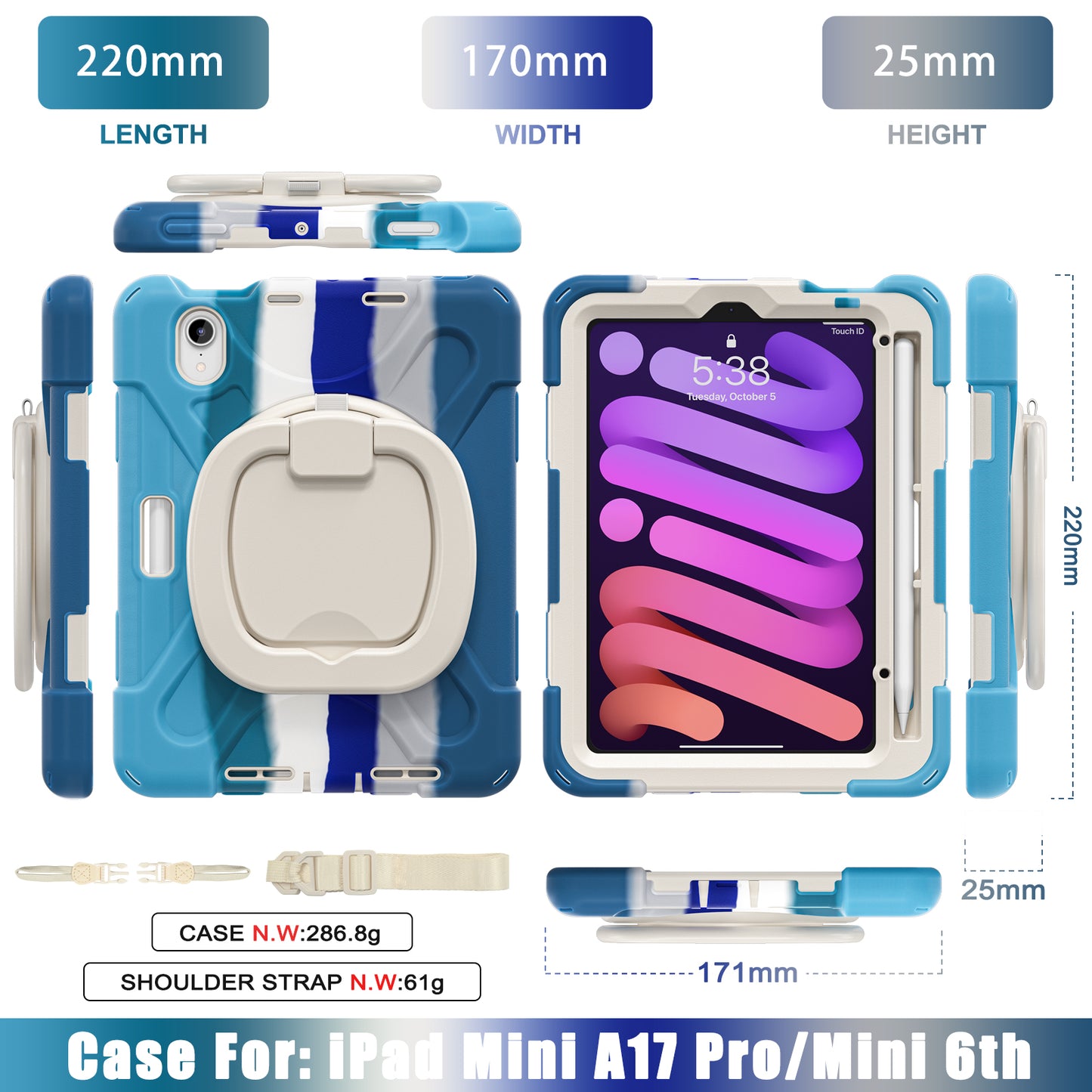 Pirate Box iPad Mini 6 Military-grade Drop Protection Cover