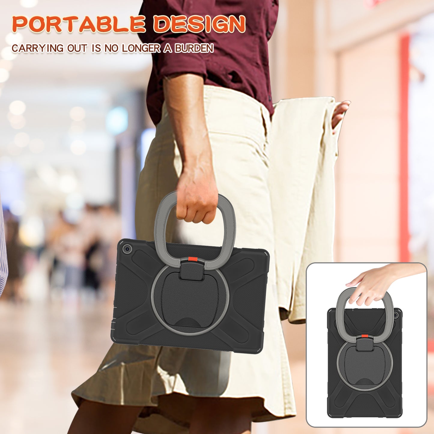 Pirate Box Kindle Fire HD10 2021 Military-grade Drop Protection Cover