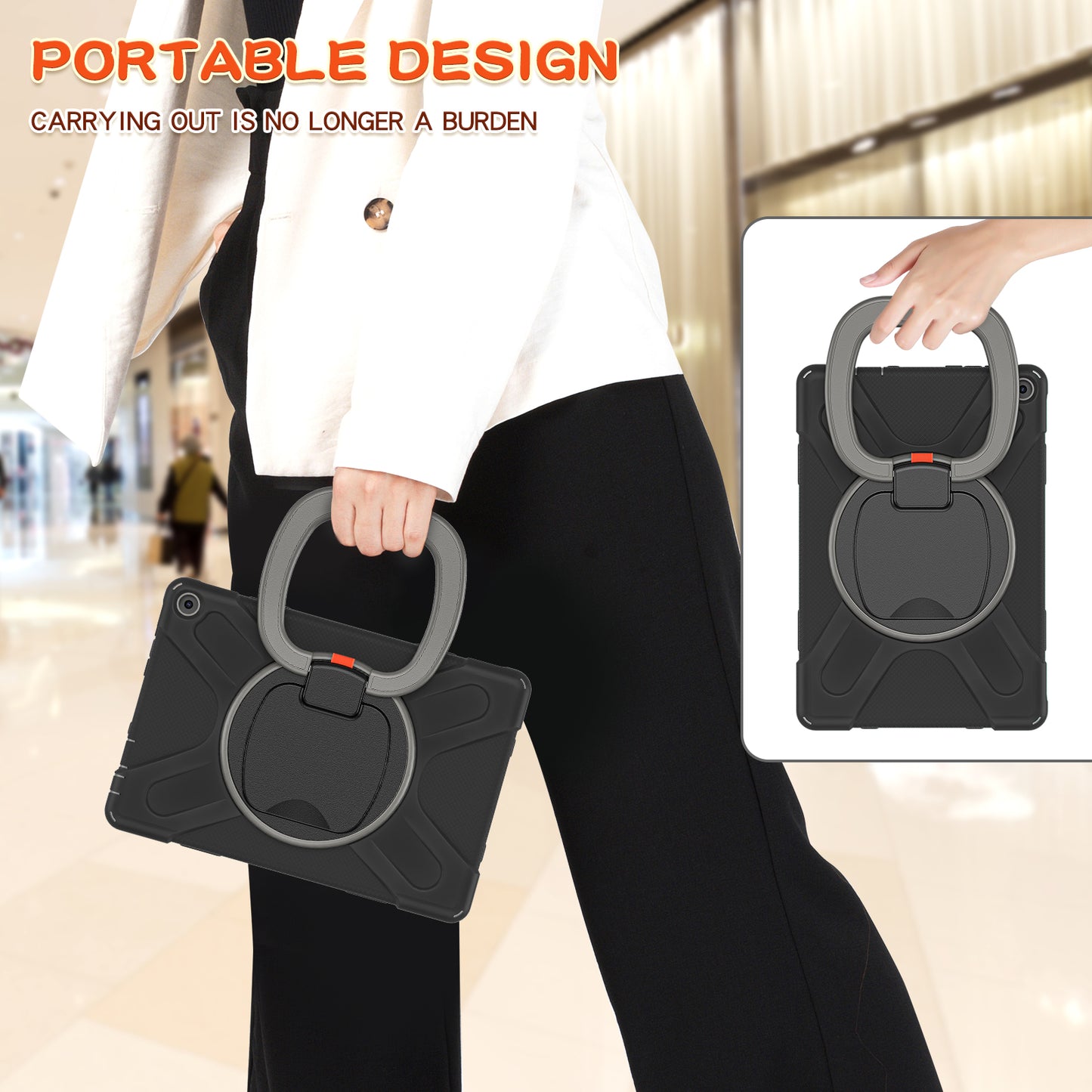 Pirate Box Kindle Fire HD10 2021 Military-grade Drop Protection Cover