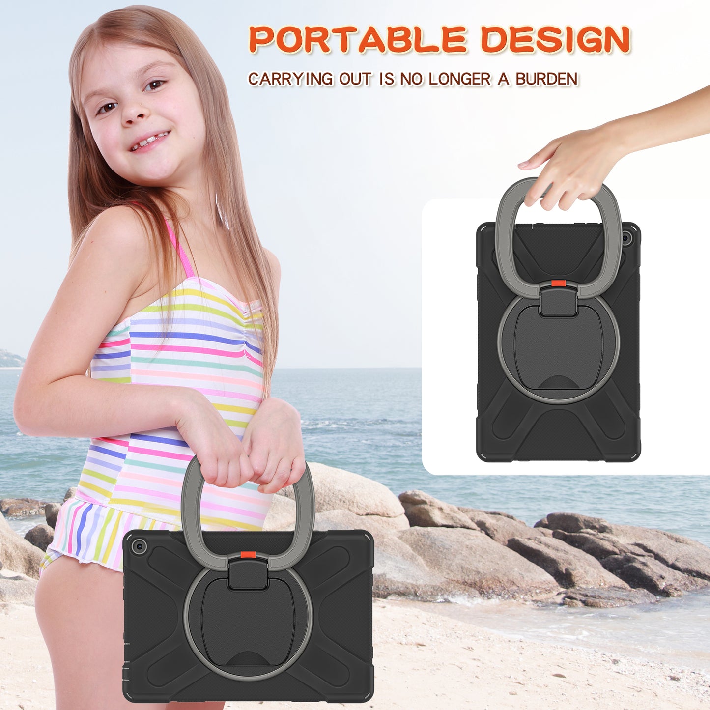 Pirate Box Kindle Fire HD10 2021 Military-grade Drop Protection Cover