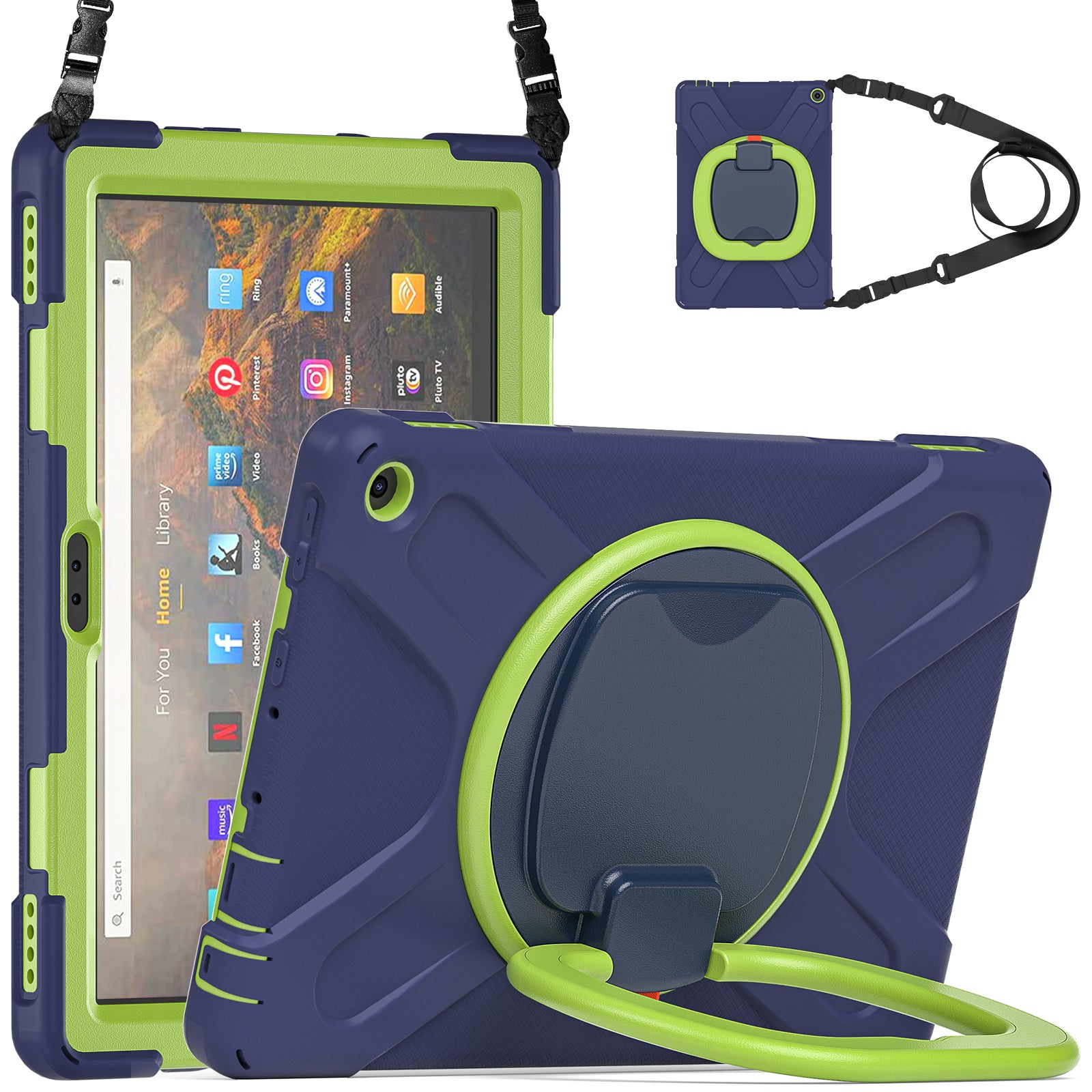 Pirate Box Kindle Fire HD10 2021 Military-grade Drop Protection Cover