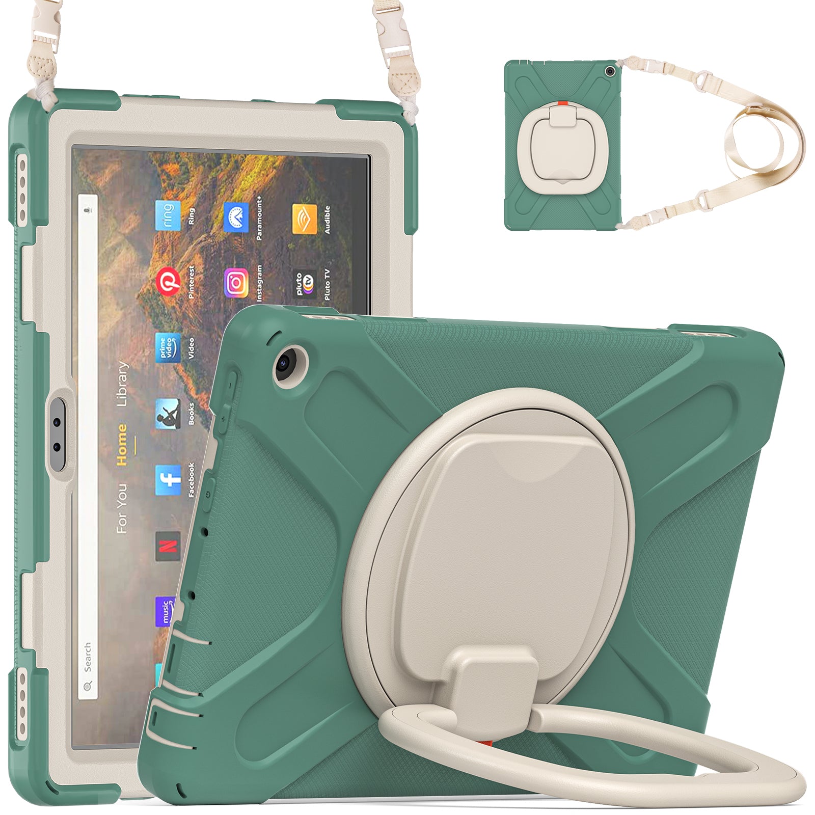 Pirate Box Kindle Fire HD10 2021 Military-grade Drop Protection Cover