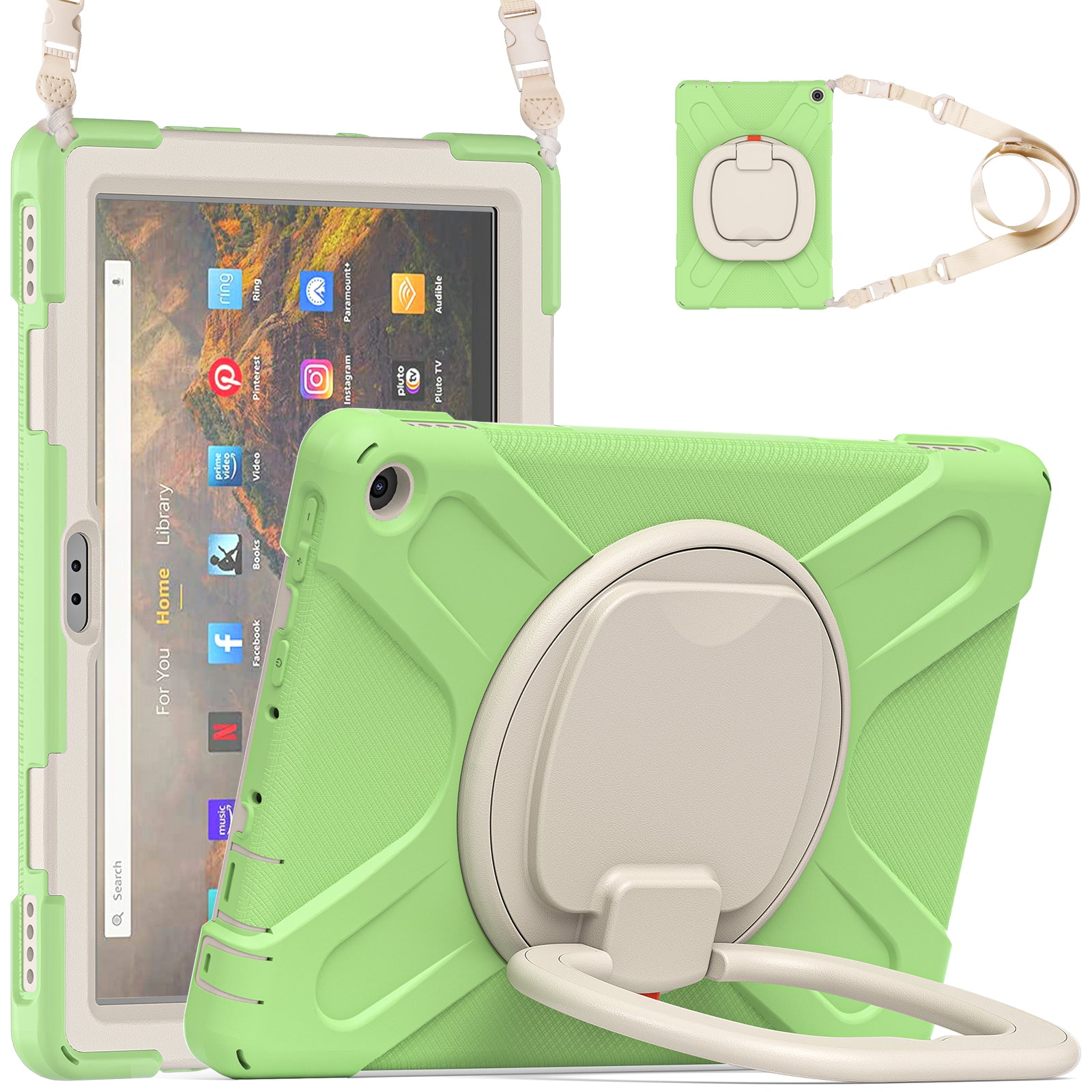 Pirate Box Kindle Fire HD10 2021 Military-grade Drop Protection Cover
