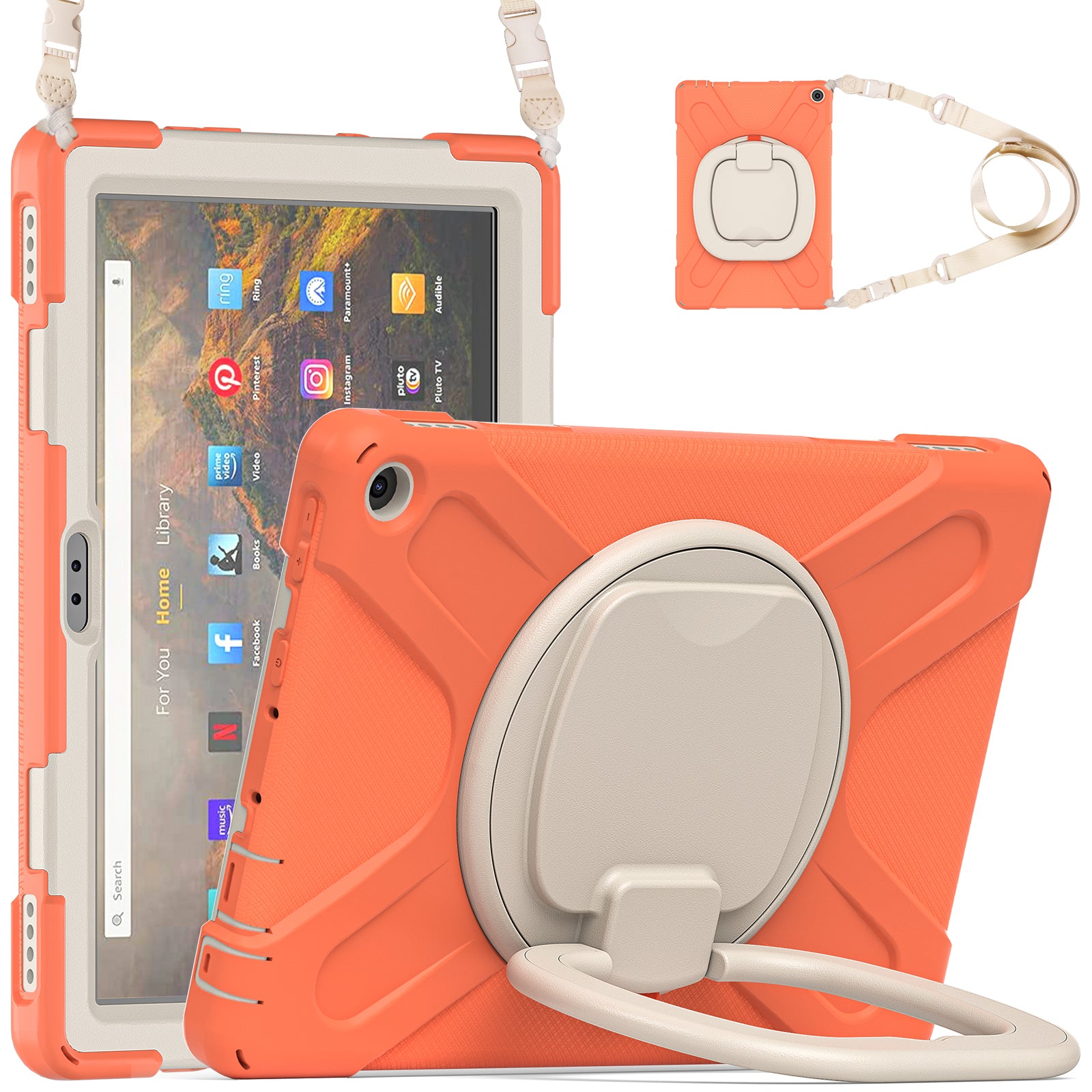 Pirate Box Kindle Fire HD10 2021 Military-grade Drop Protection Cover