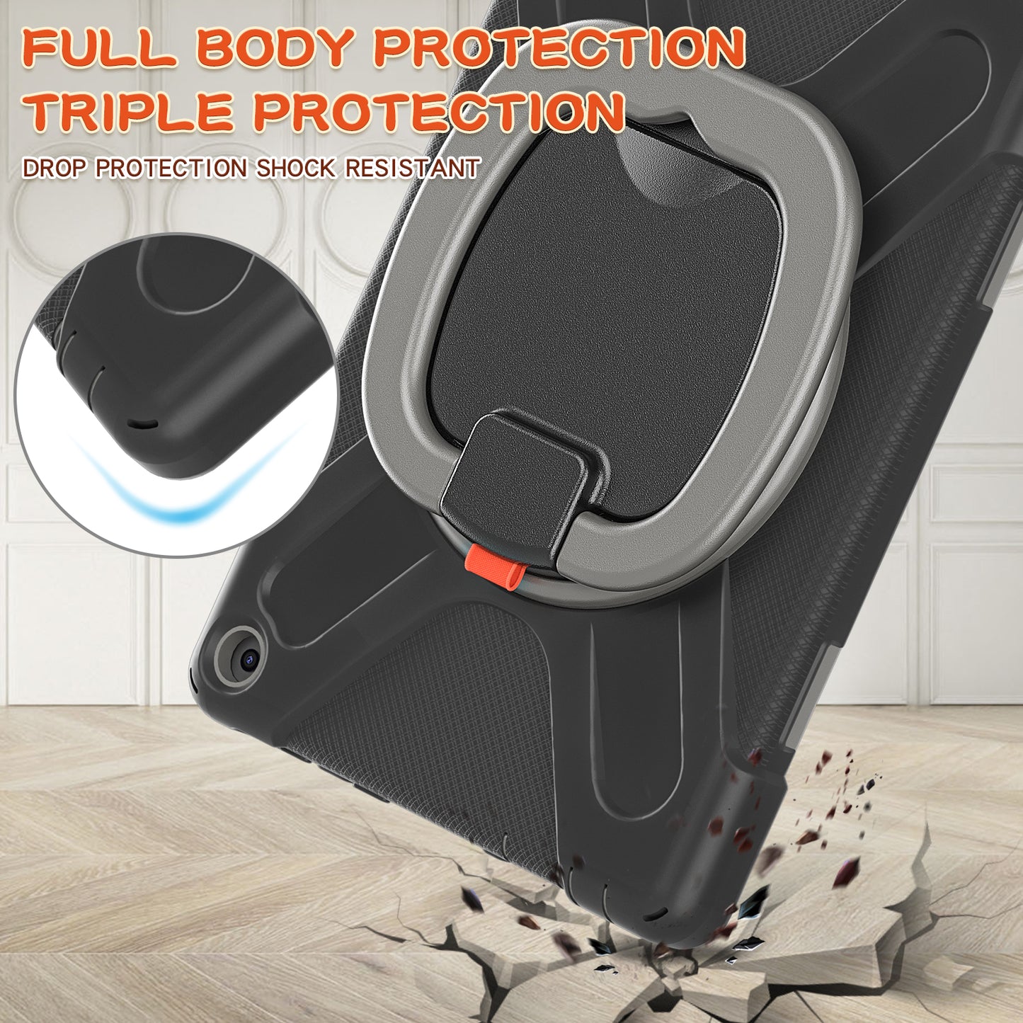 Pirate Box Kindle Fire HD10 2021 Military-grade Drop Protection Cover