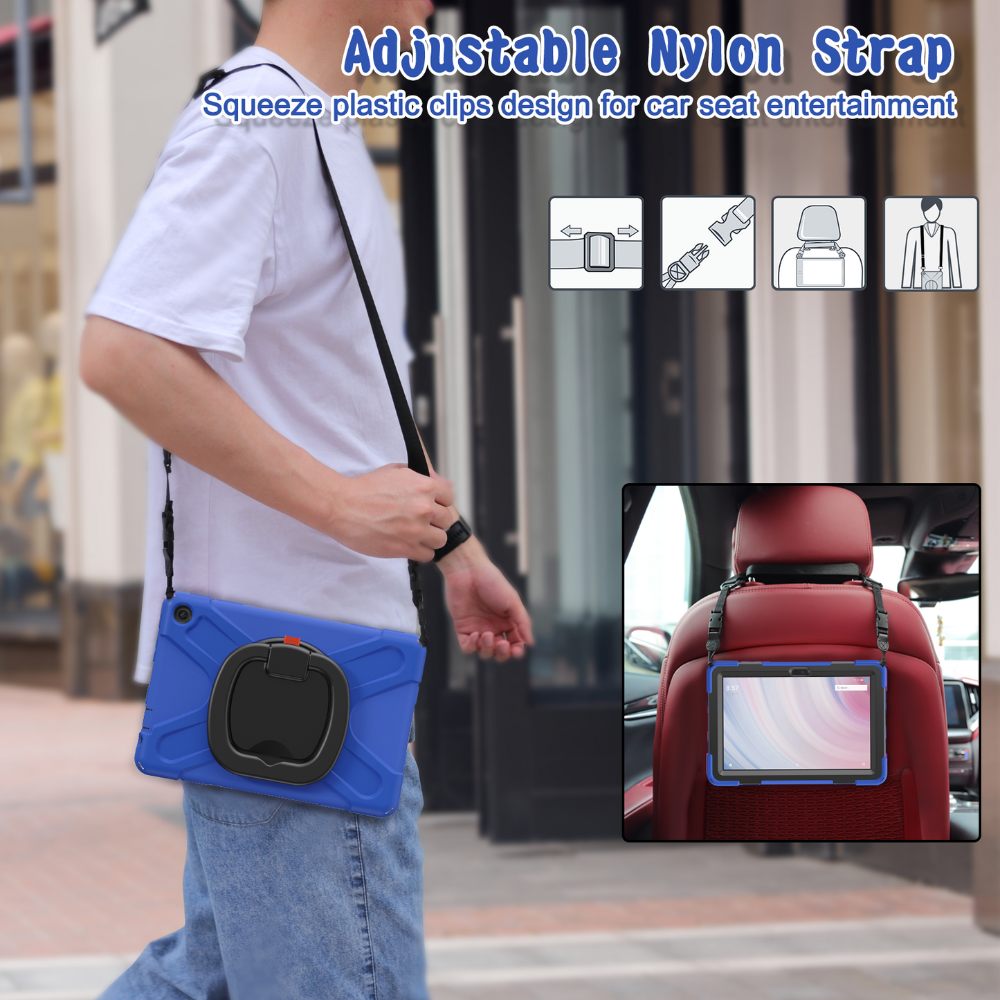 Pirate Box Kindle Fire HD10 2023 Military-grade Drop Protection Cover