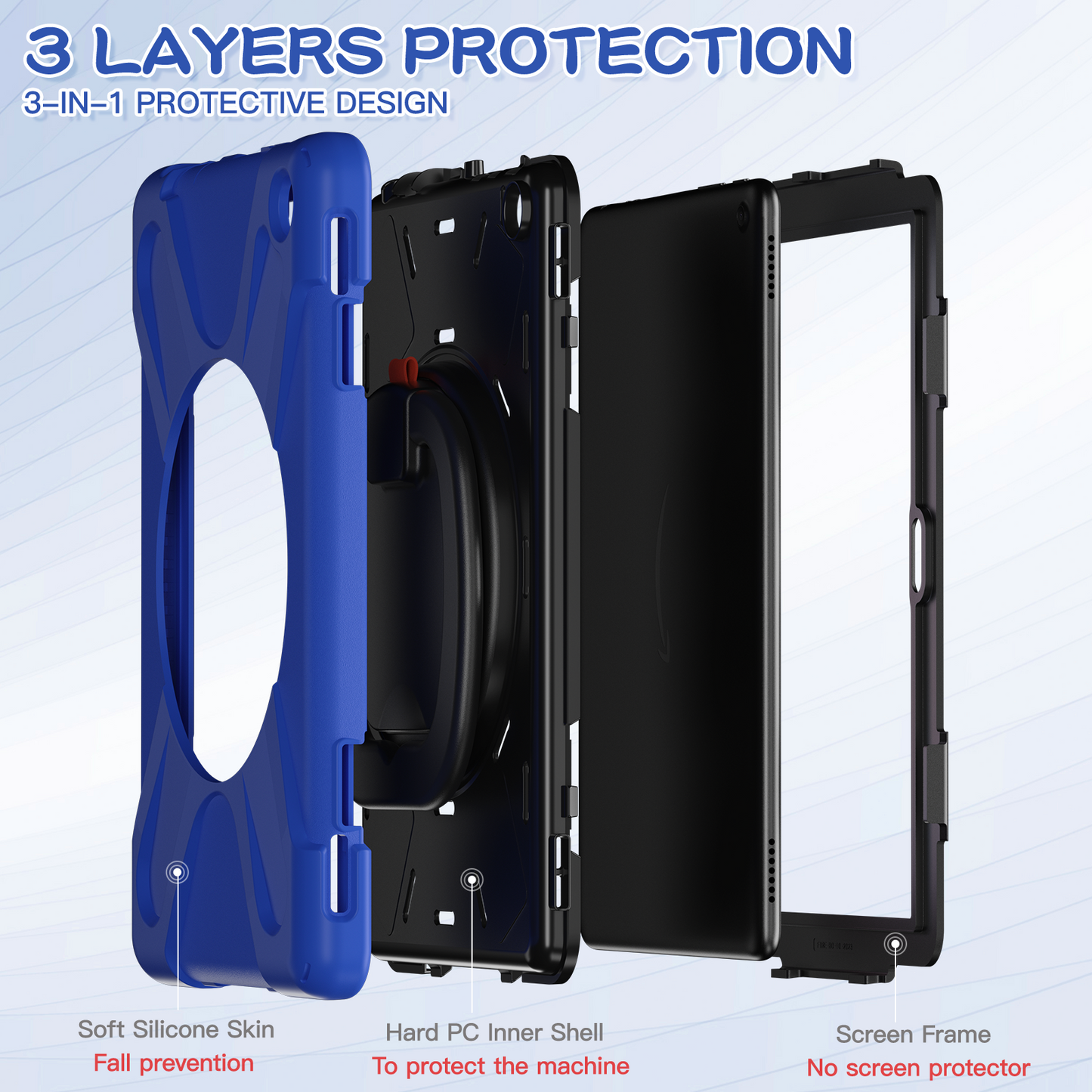 Pirate Box Kindle Fire HD10 2023 Military-grade Drop Protection Cover