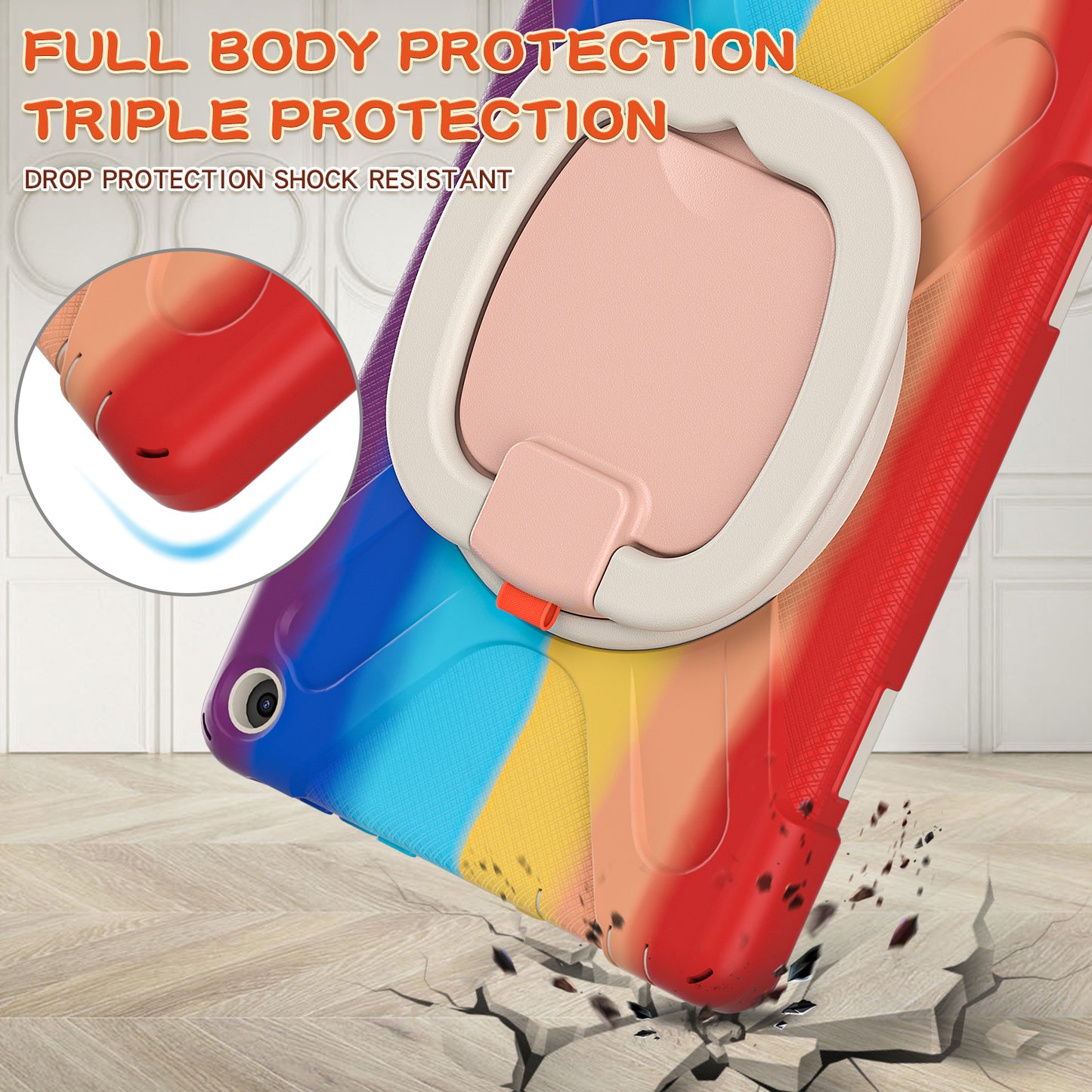 Pirate Box Kindle Fire HD10 Plus 2021 Military-grade Drop Protection Cover