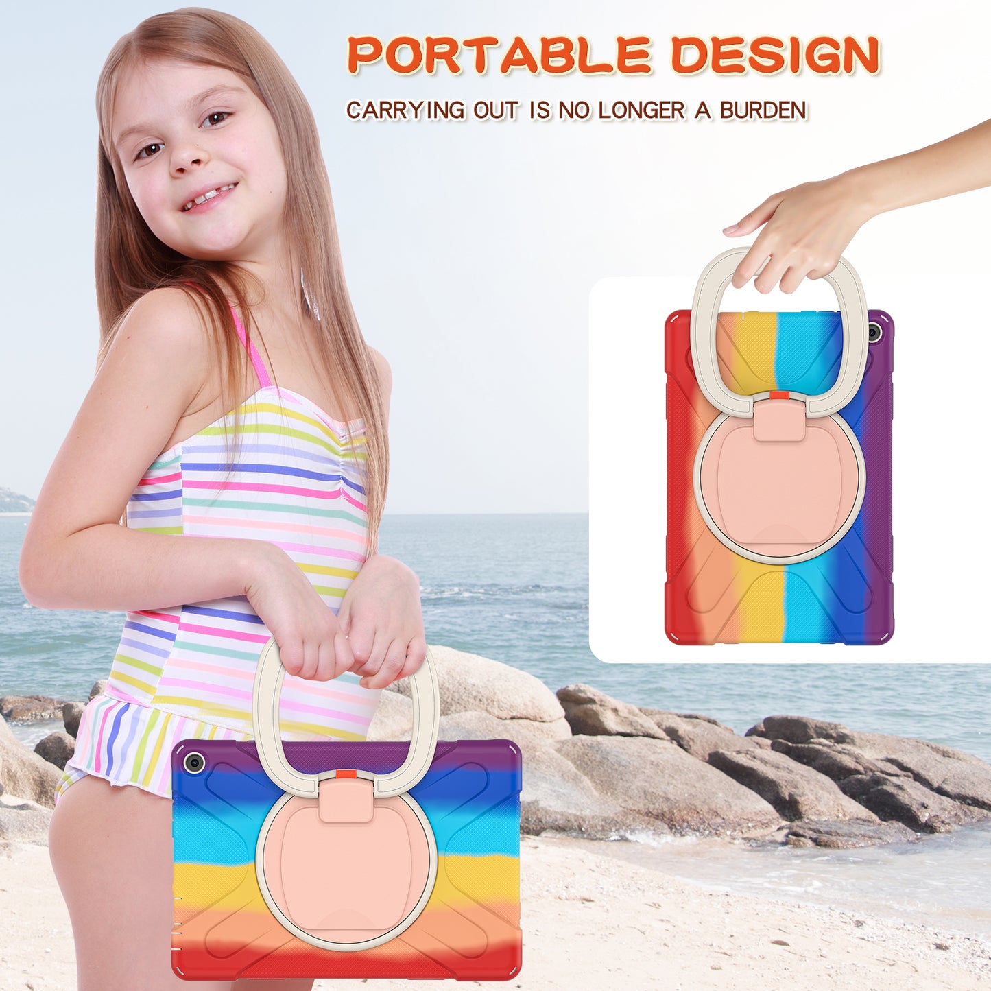 Pirate Box Kindle Fire HD10 Plus 2021 Military-grade Drop Protection Cover