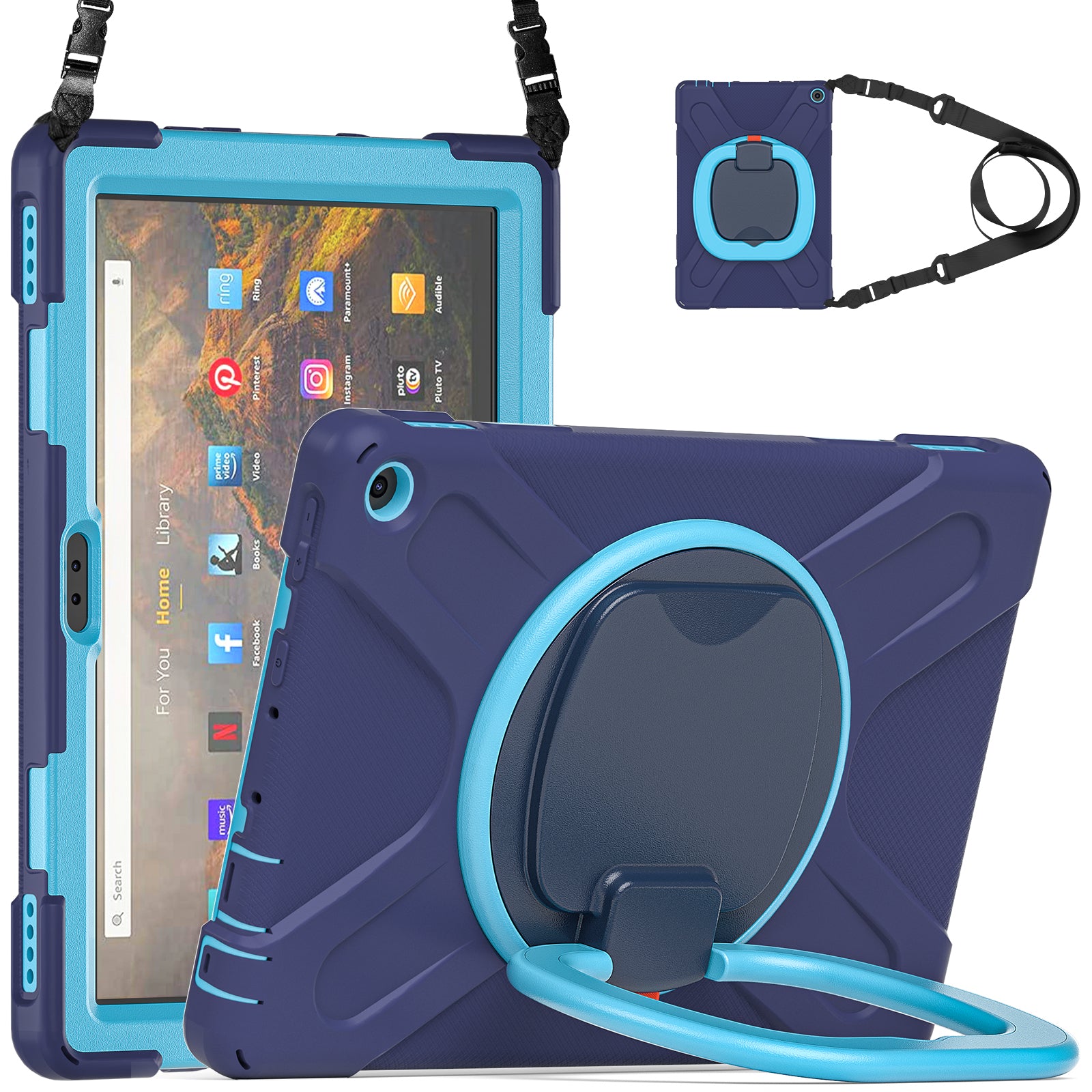 Pirate Box Kindle Fire HD10 Plus 2021 Military-grade Drop Protection Cover