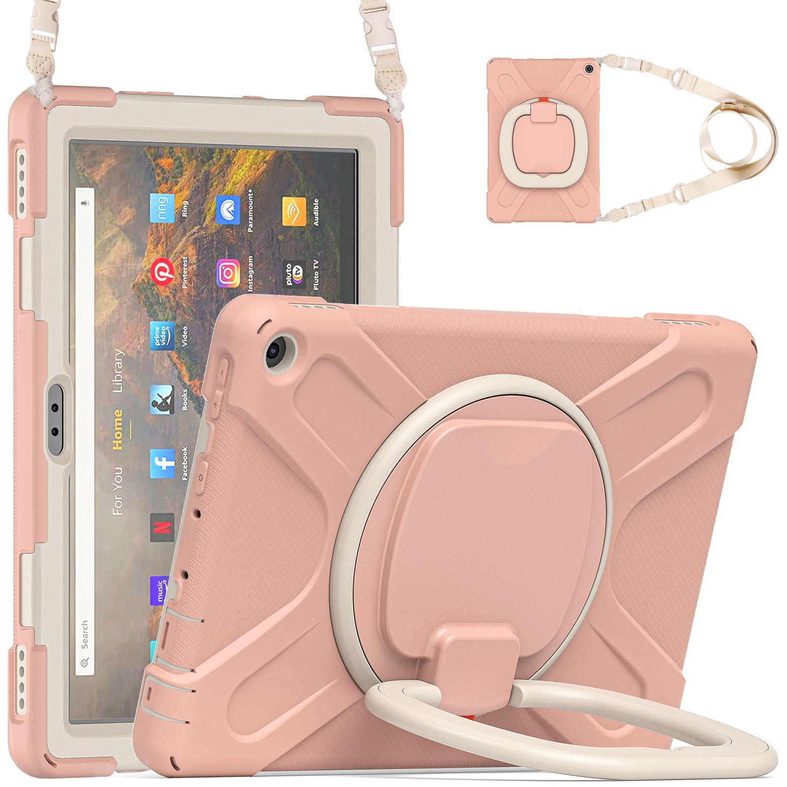 Pirate Box Kindle Fire HD10 Plus 2021 Military-grade Drop Protection Cover